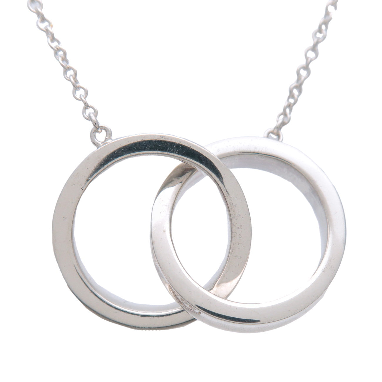 Tiffany & Co 1837 Interlocking Circle Necklace SV925 Silver