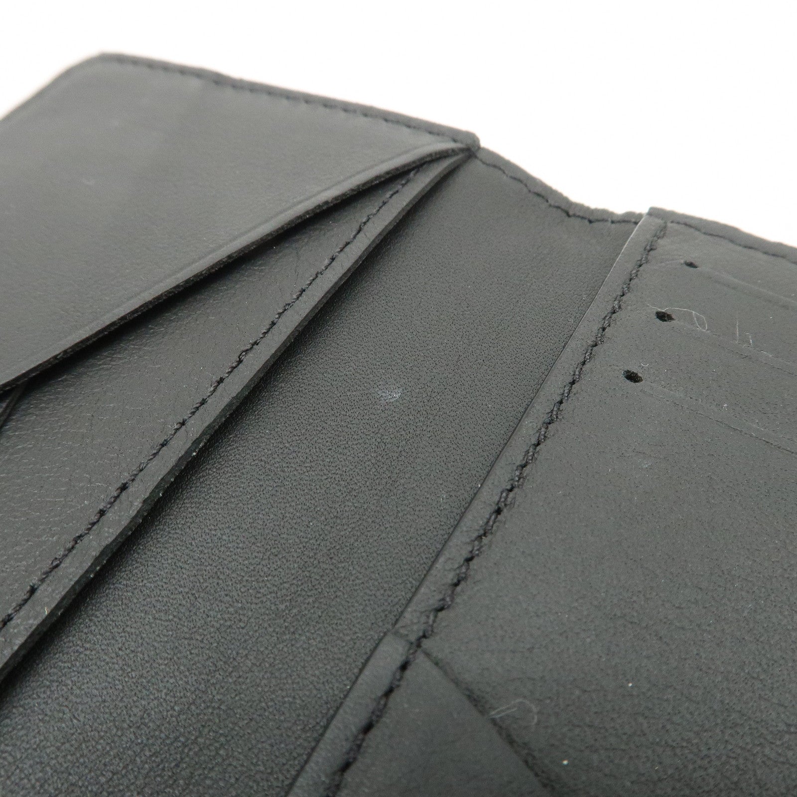 Louis Vuitton Monogram Shadow Leather Card Case Organizer Noir M62899