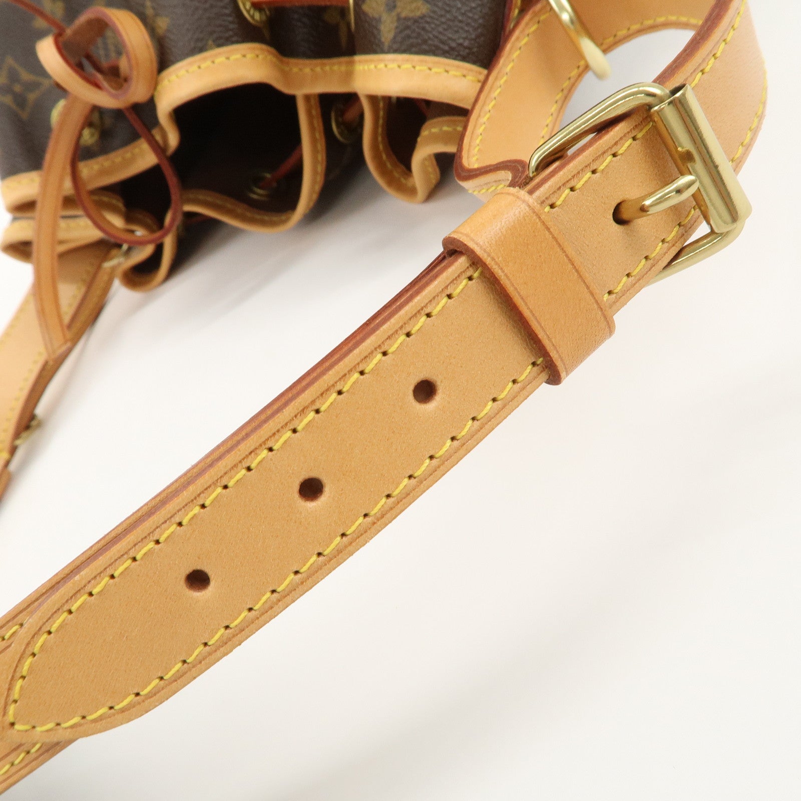 Louis Vuitton Monogram Petit Noe Shoulder Bag Brown M42226