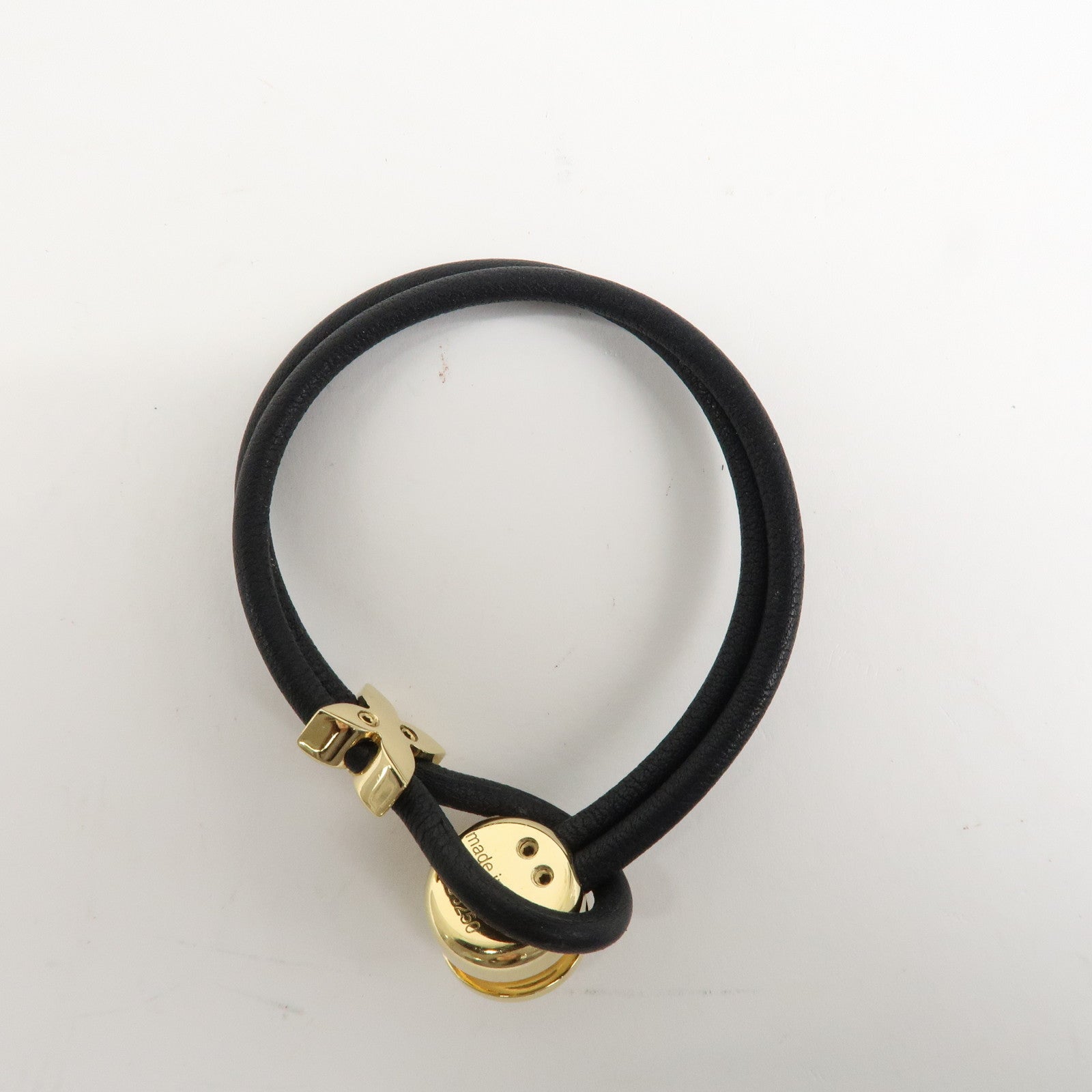 Louis Vuitton Monogram Keep a Secret Bracelet Black M6678E Used