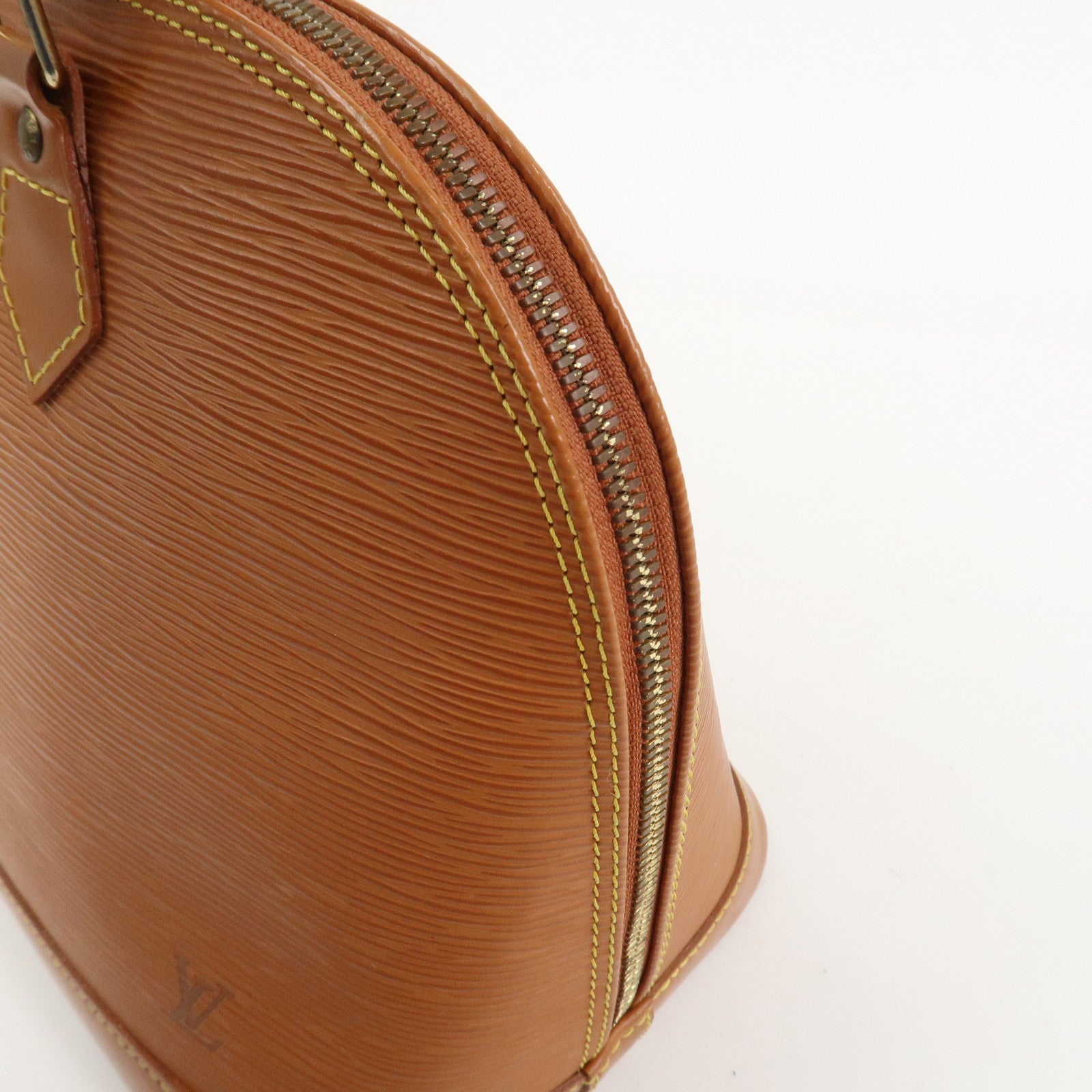 Louis Vuitton Epi Alma Hand Bag Zipang Gold M54148