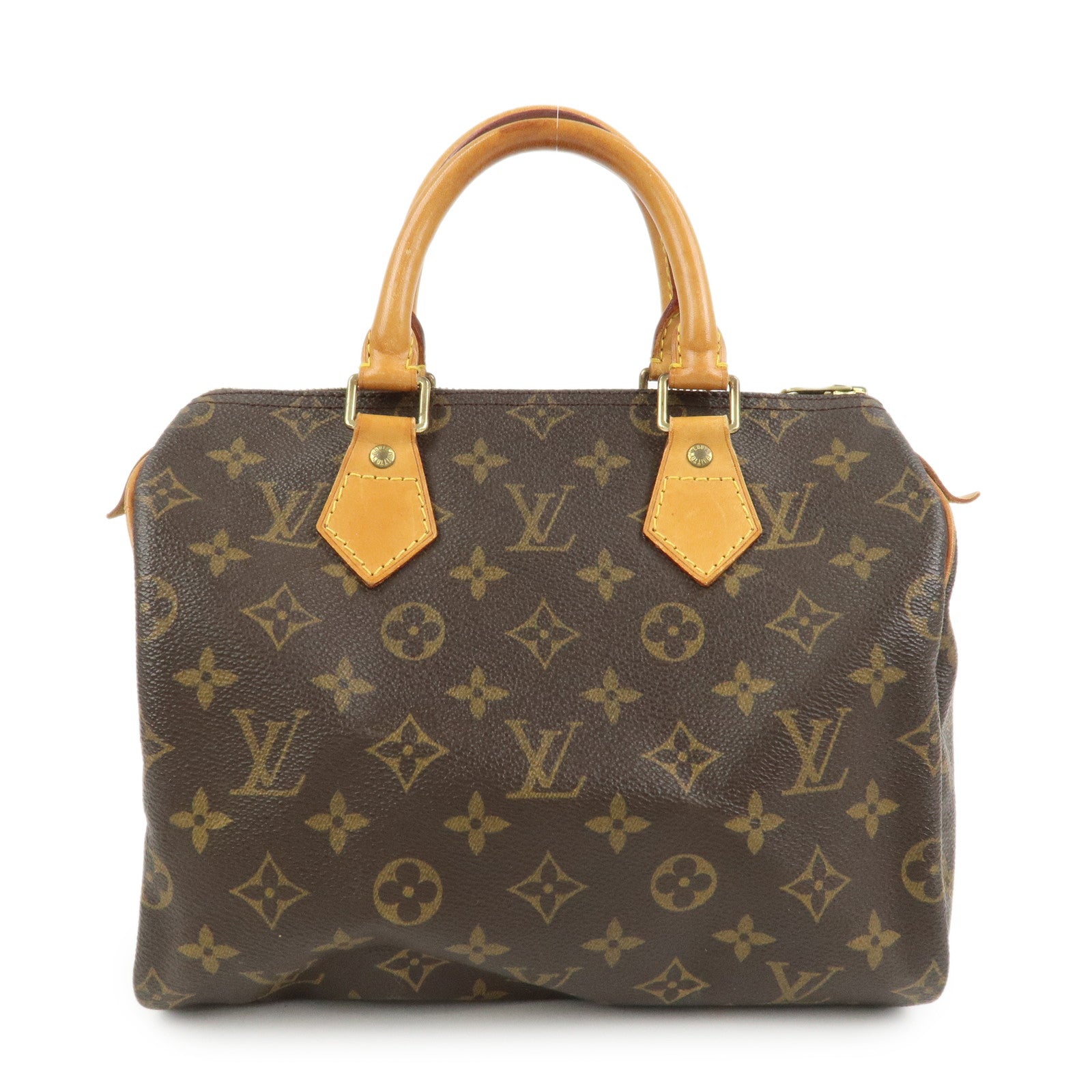 Louis Vuitton Monogram Speedy 25 Boston Bag Hand Bag Brown M41528