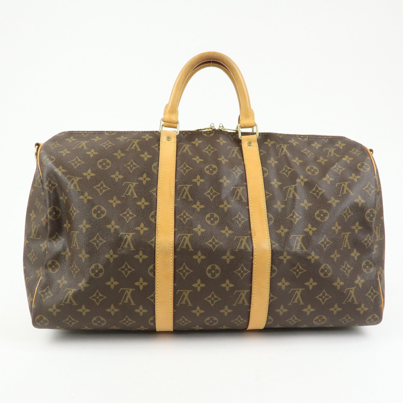 Louis Vuitton Monogram Keep All Bandouliere 50 Boston Bag M41416