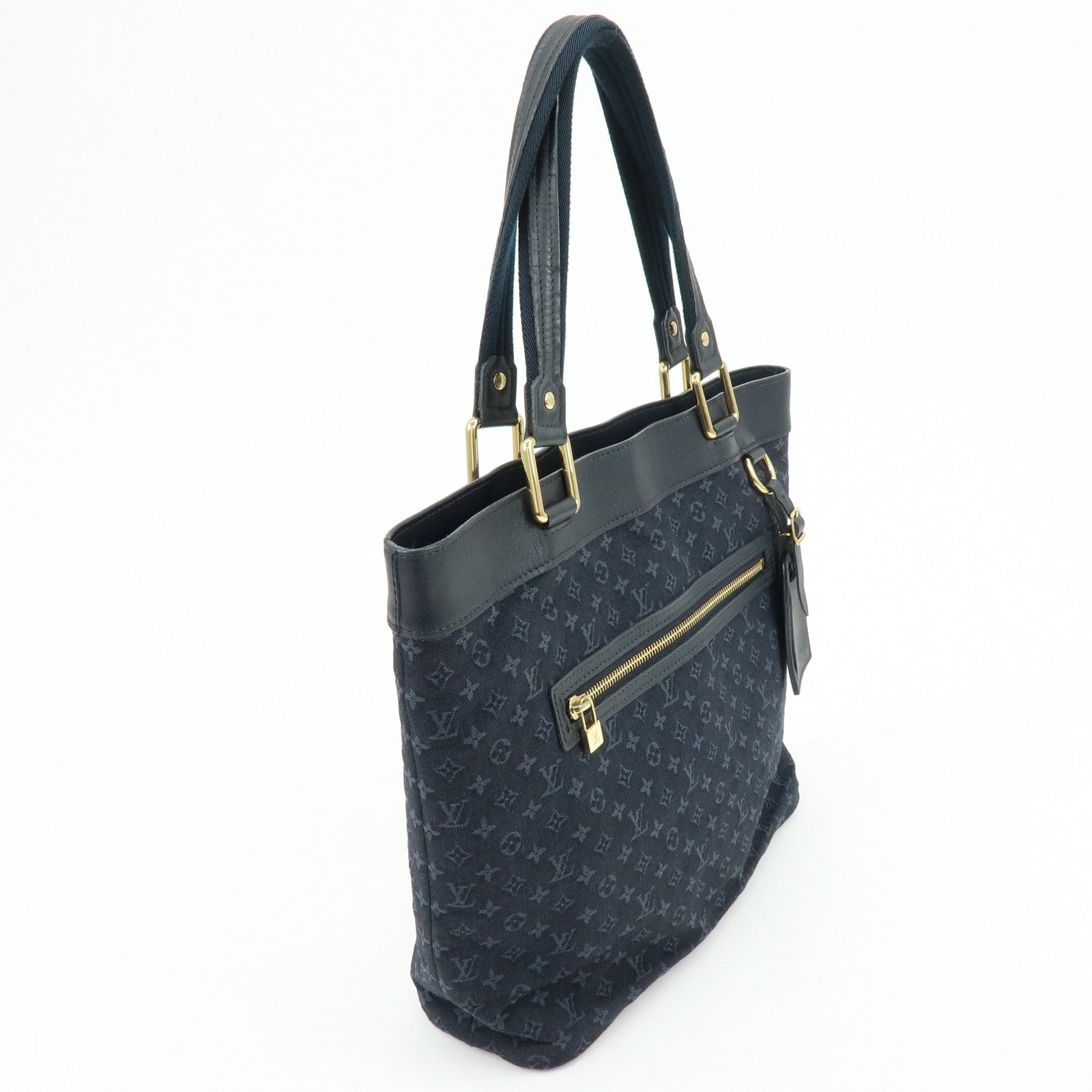 Louis Vuitton Monogram Mini Canvas Lucille GM Tote Bag Blue M92679