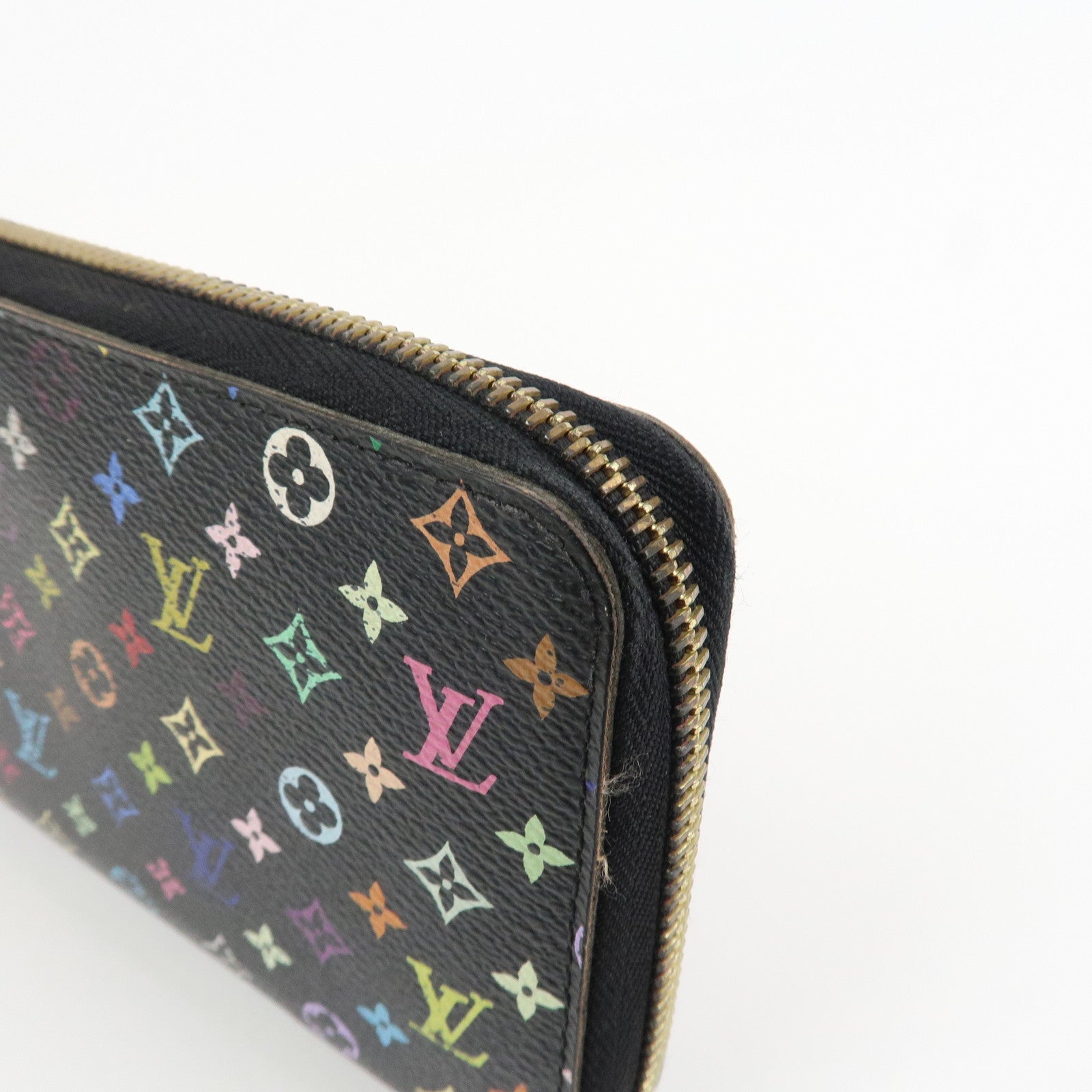 Louis Vuitton Monogram Multicolor Zippy Wallet Long Wallet Noir M60243