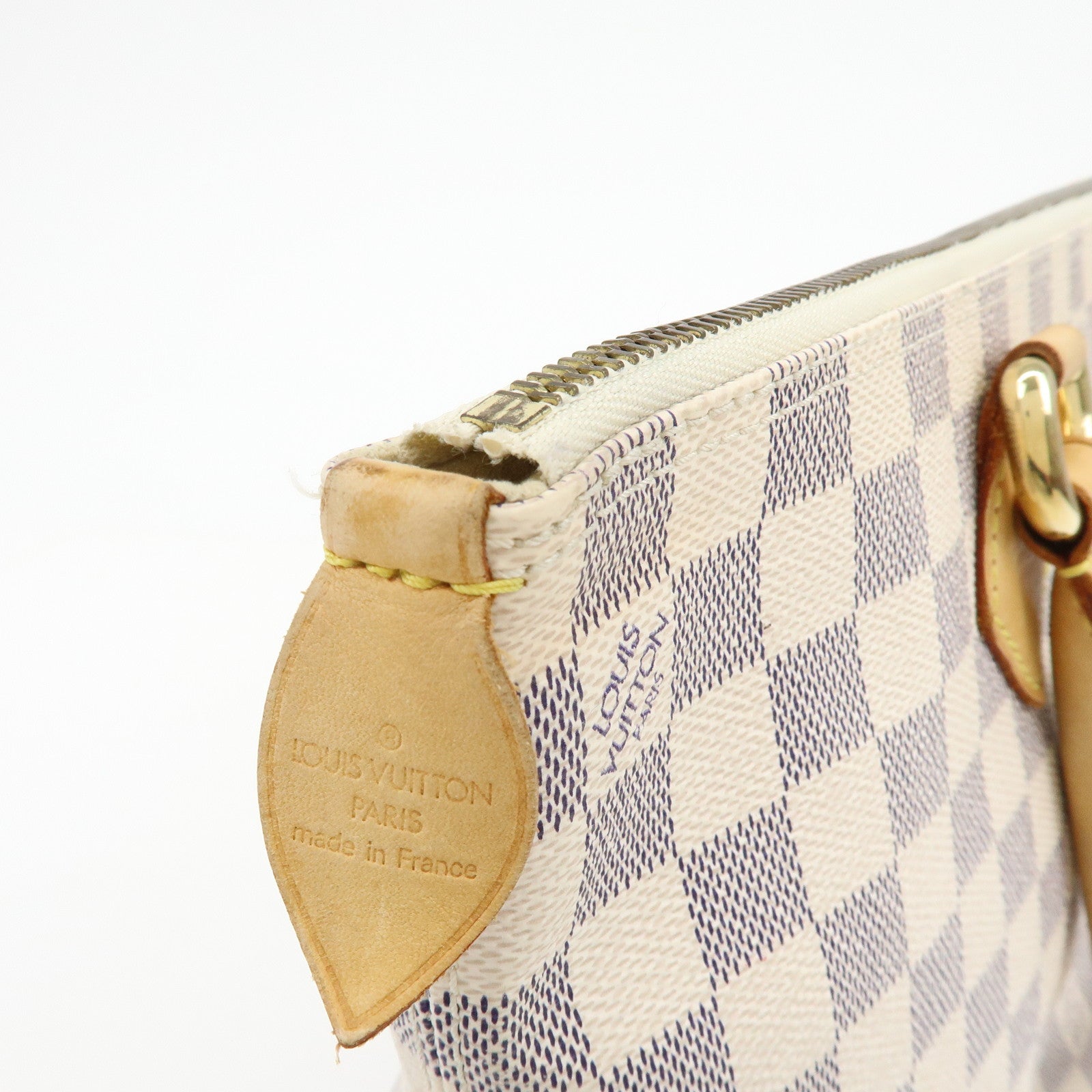 Louis Vuitton Damier Azur Saleya PM Tote Bag Hand Bag N51186