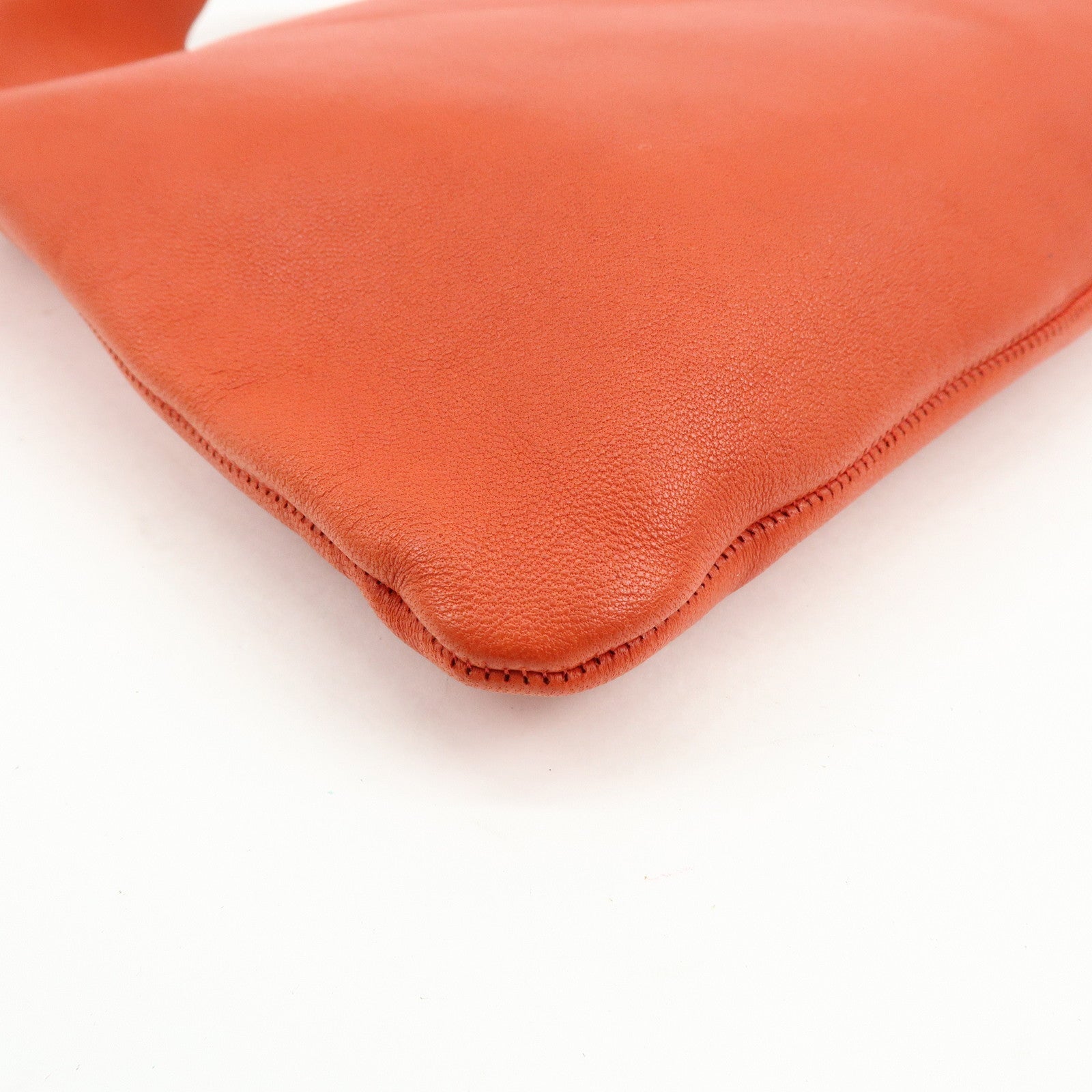 THE ROW Small Bindle Cowhide Leather Hand Bag Orange W1682L628