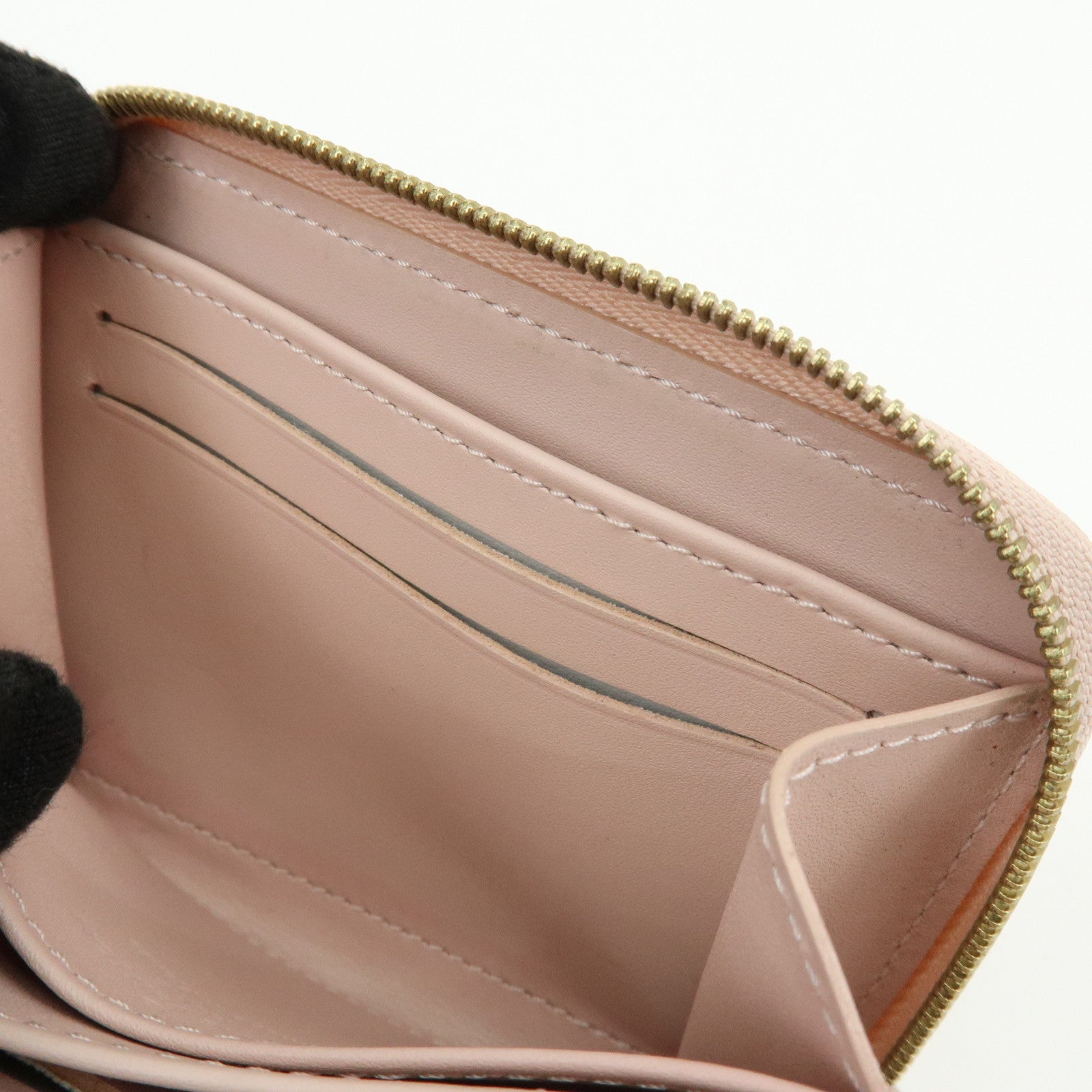 Louis Vuitton Monogram Vernis Zippy Coin Case Rose Florentin M91535