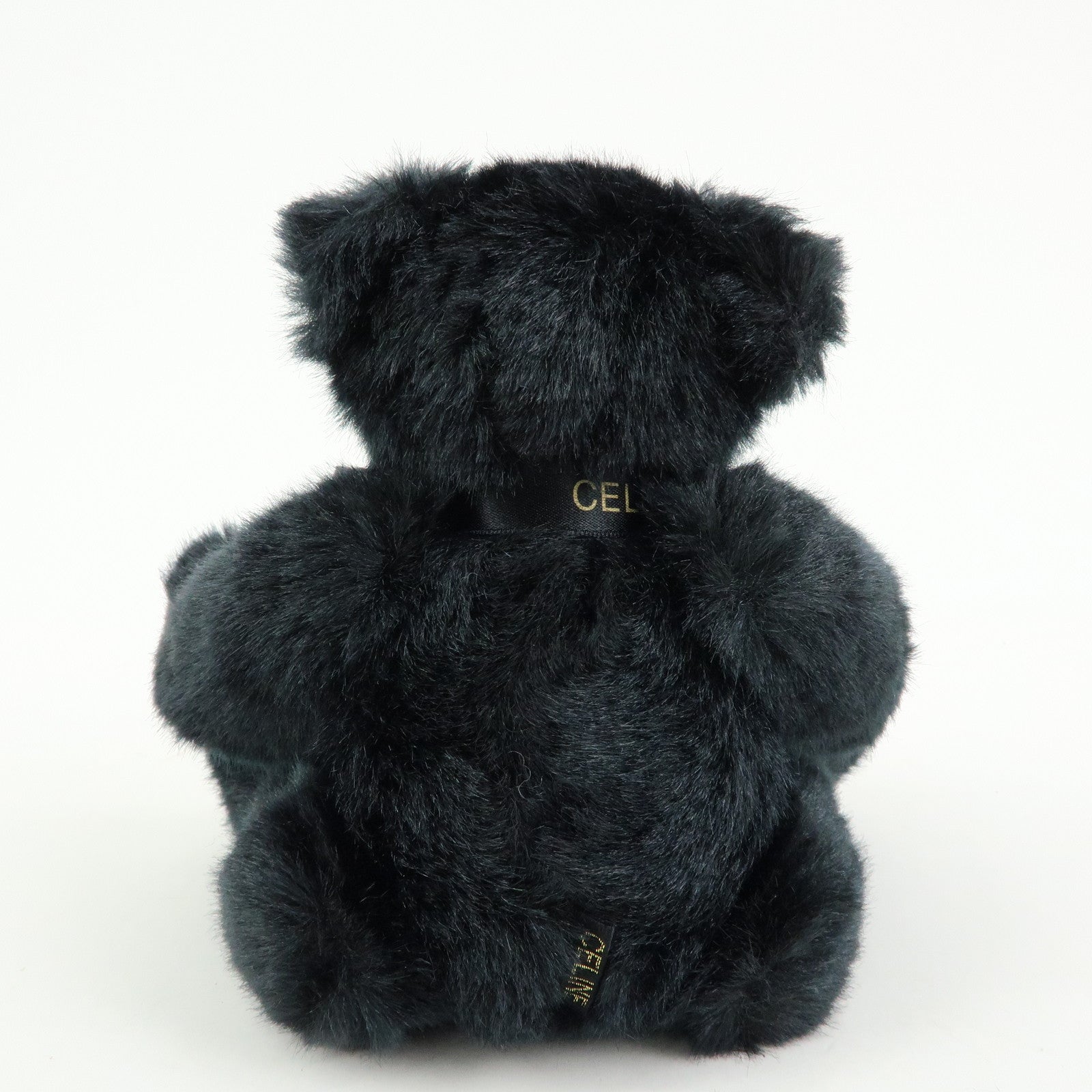 CELINE Macadam Teddy Bear Polyester Stuffed Animal Black