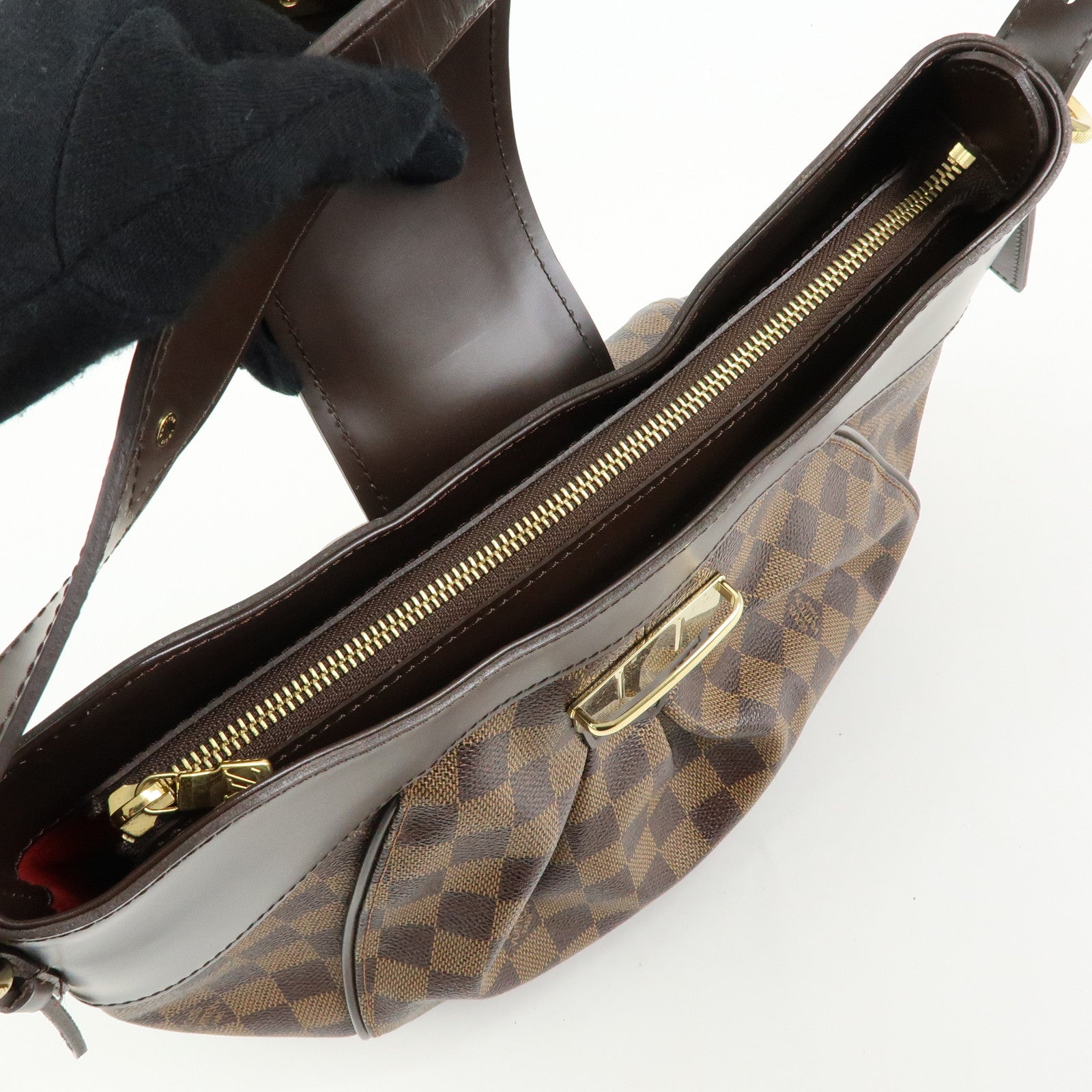 Louis Vuitton Damier Ebene Sistina GM Shoulder Bag Brown N41540