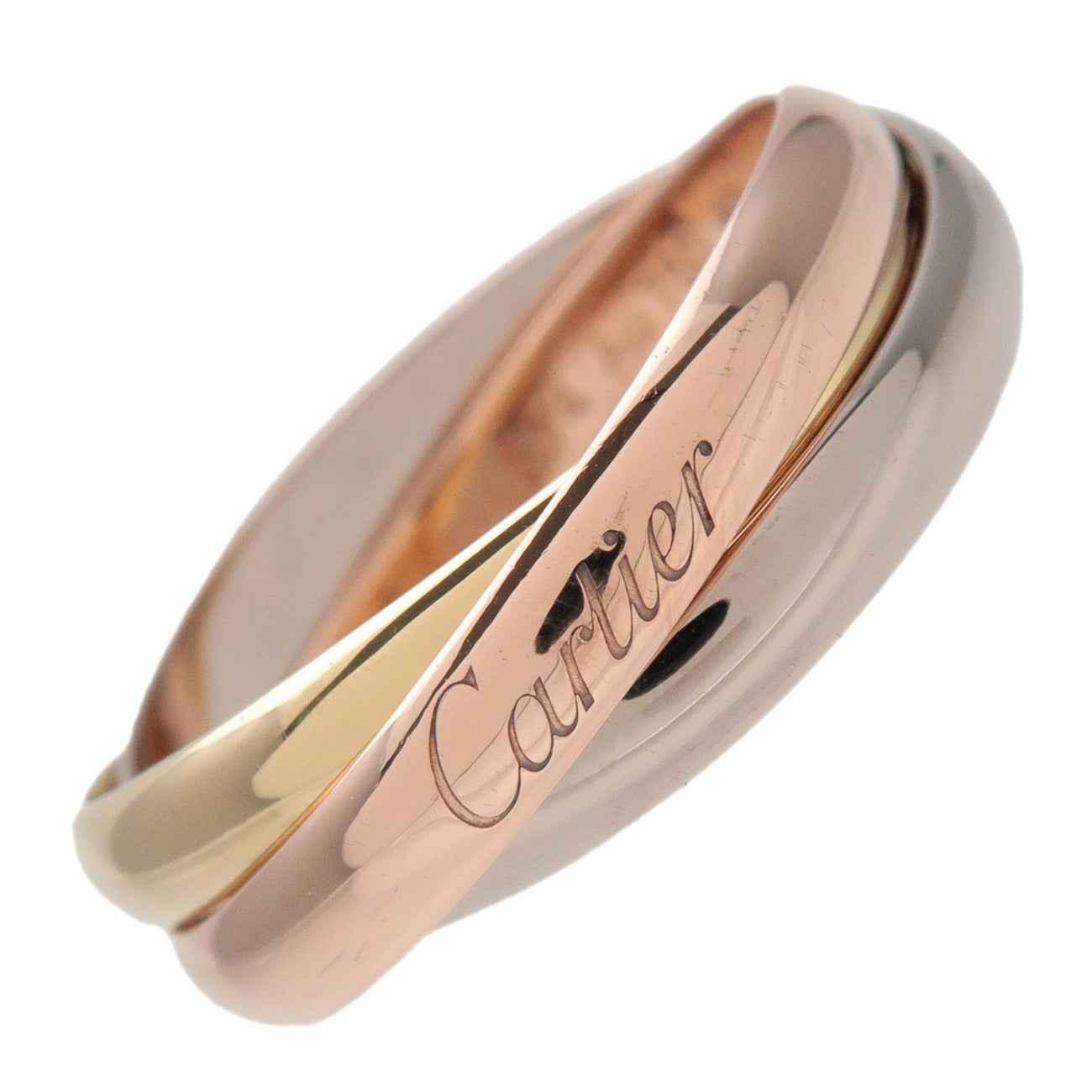Cartier Trinity Ring SM K18 750YG/PG/WG Gold #51 US6 EU51 HK13
