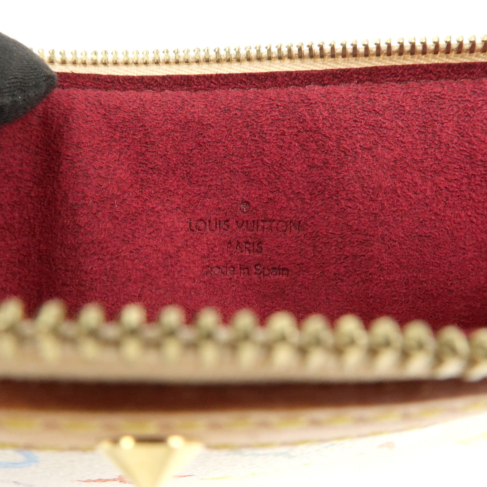 Louis Vuitton Monogram Multicolor Pochette Accessoires Blanc M92649