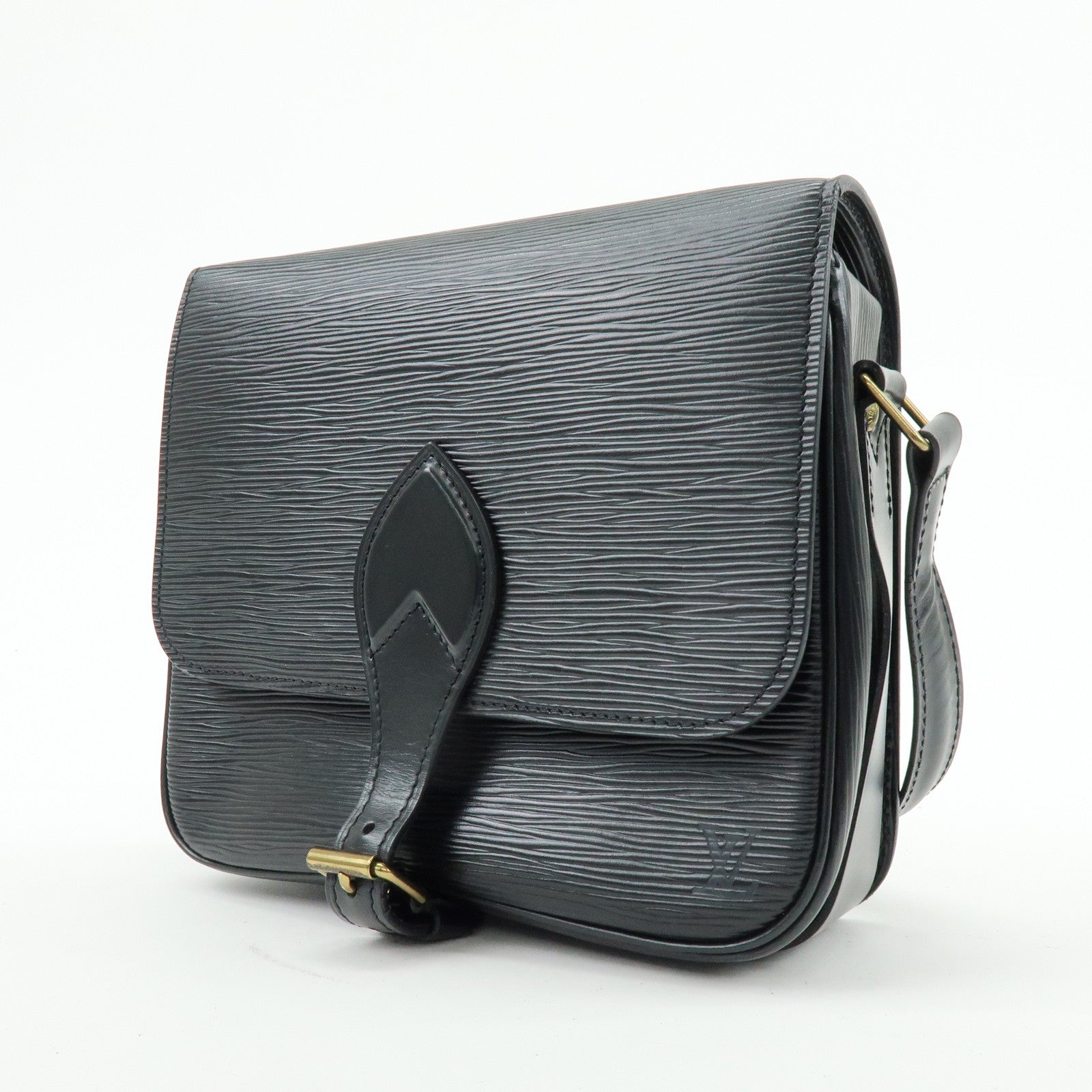 Louis Vuitton Epi Cartouchiere Shoulder Crossbody Bag Noir M52242