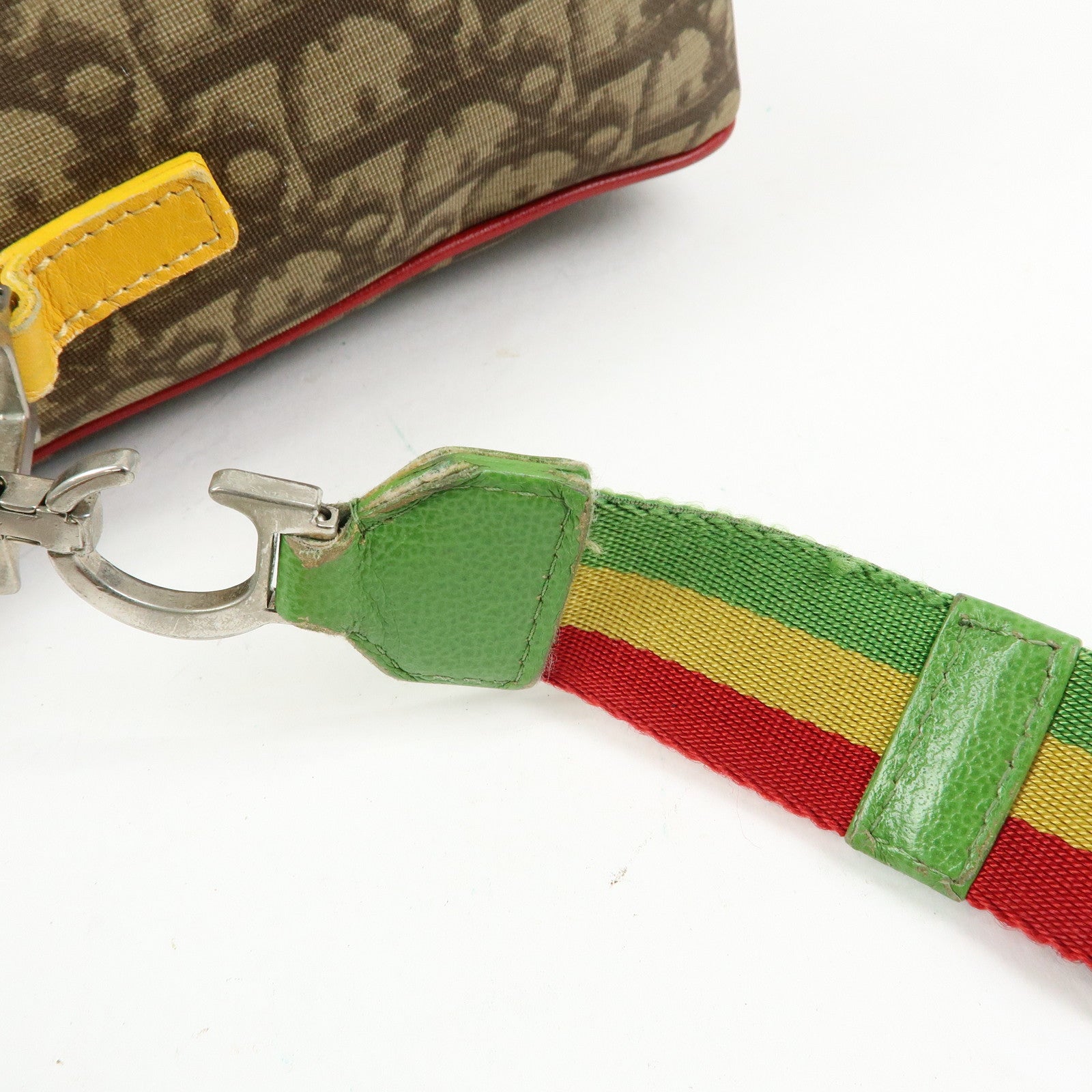 Christian Dior Rasta Trotter PVC Leather Shoulder Bag Brown