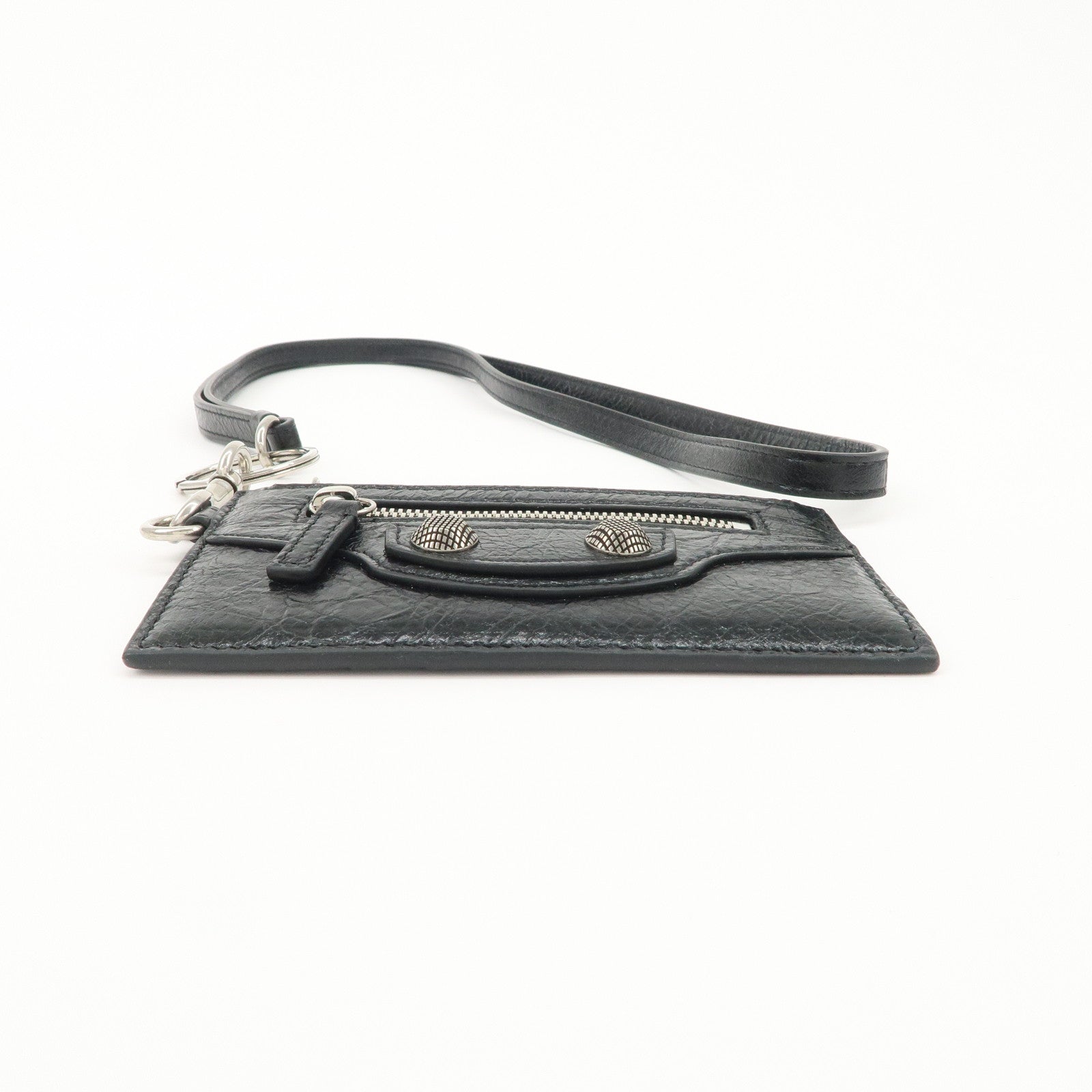 BALENCIAGA Le Cagole Leather Card Holder Fragment Case 764324