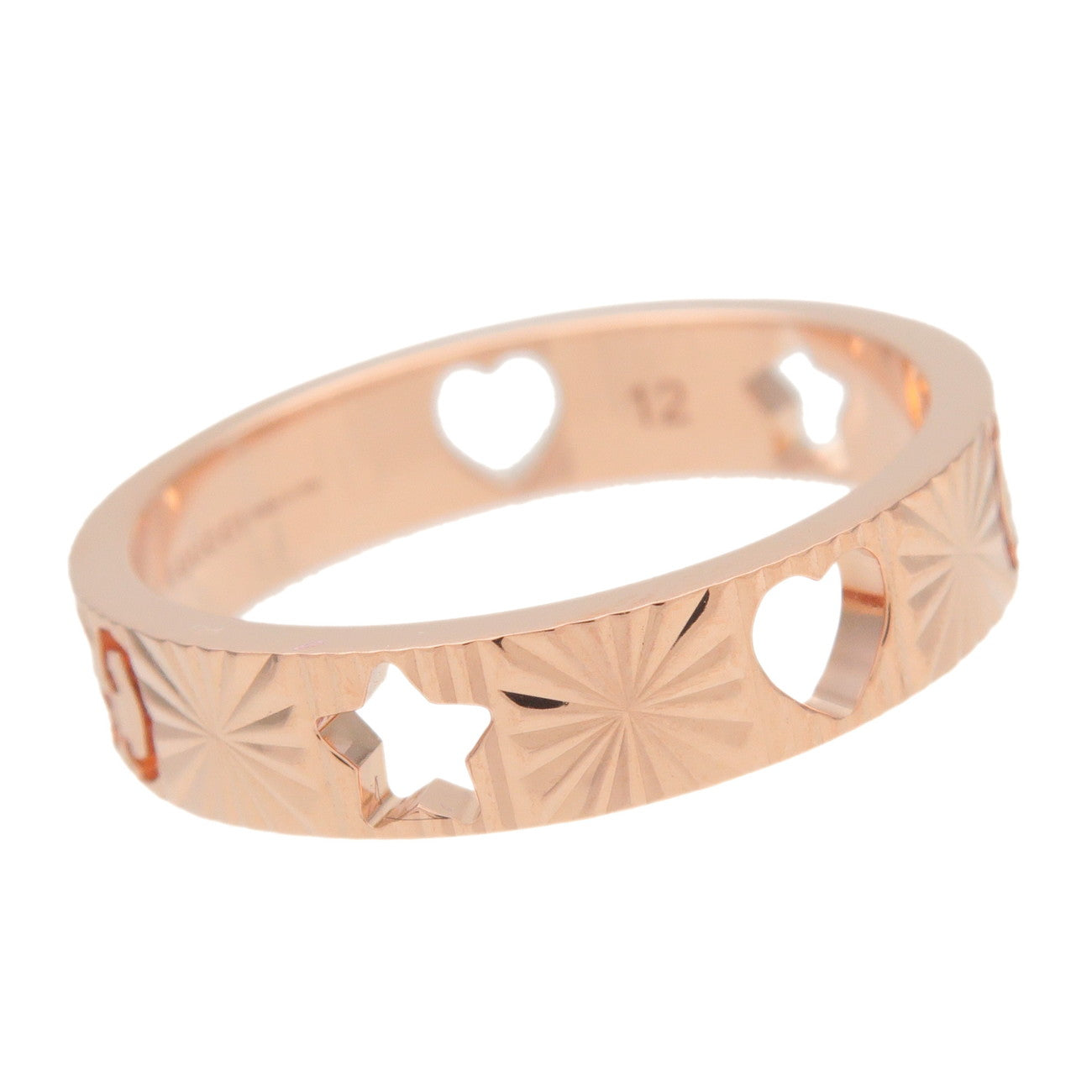 GUCCI Icon Amore Ring K18PG 750PG Rose Gold #52 US6 EU52 HK13