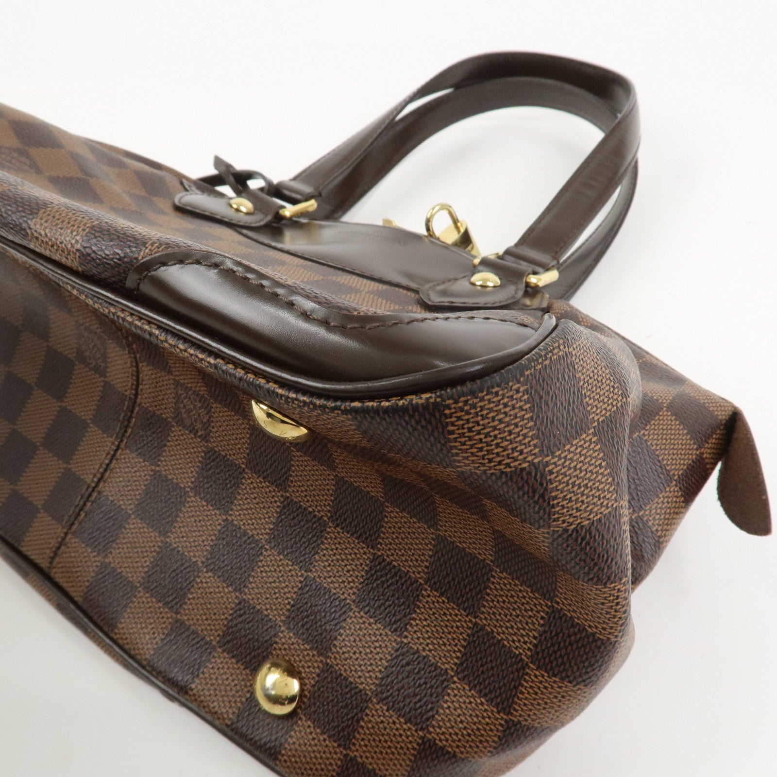 Louis Vuitton Damier Canvas Verona PM Hand Bag Ebene N41117
