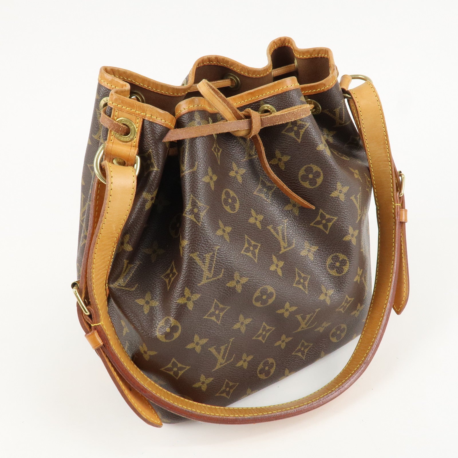 Louis Vuitton Monogram Petit Noe Shoulder Bag Brown M42226 Used