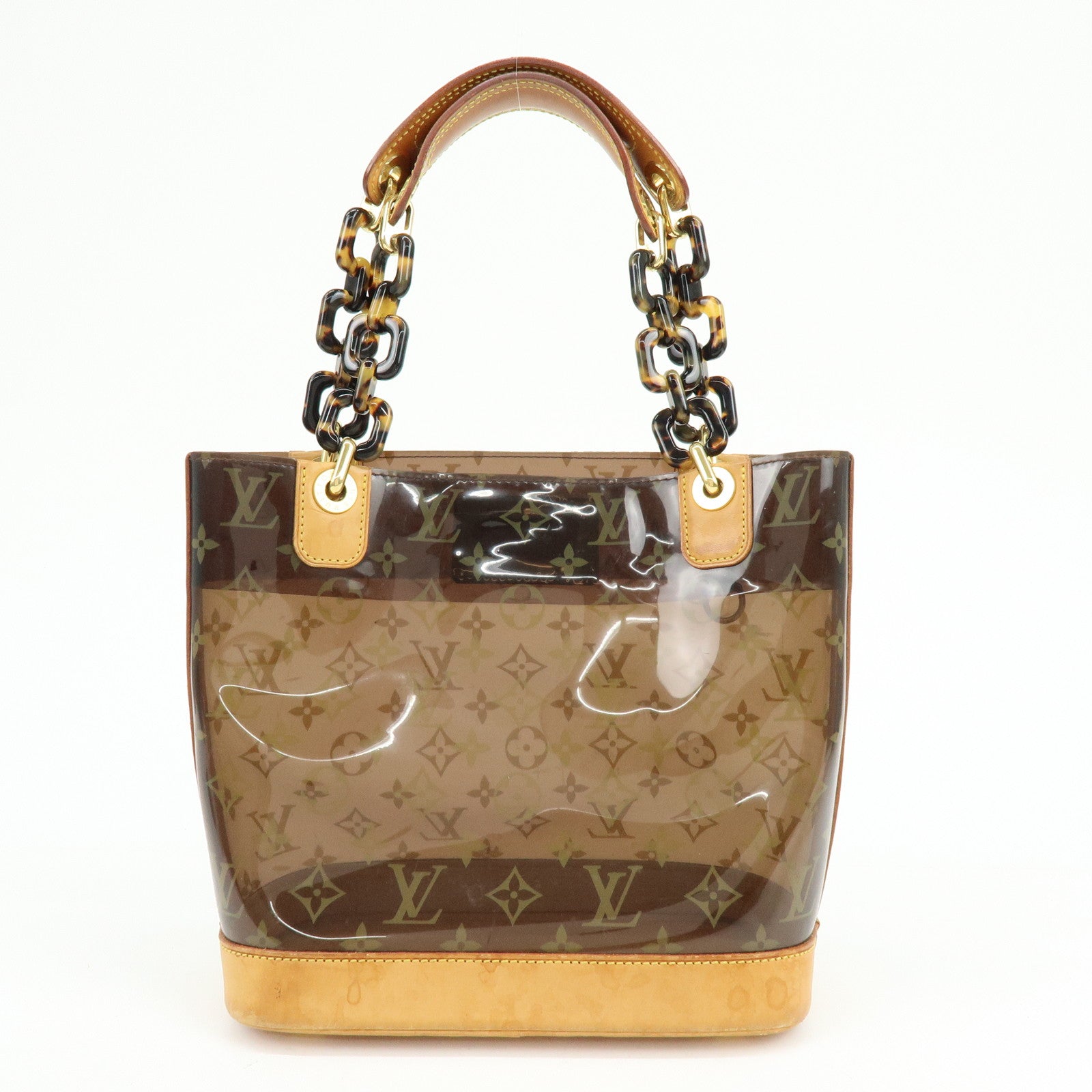 Louis Vuitton Monogram Cabas Ambre PM Tote Bag Clear Brown M92502