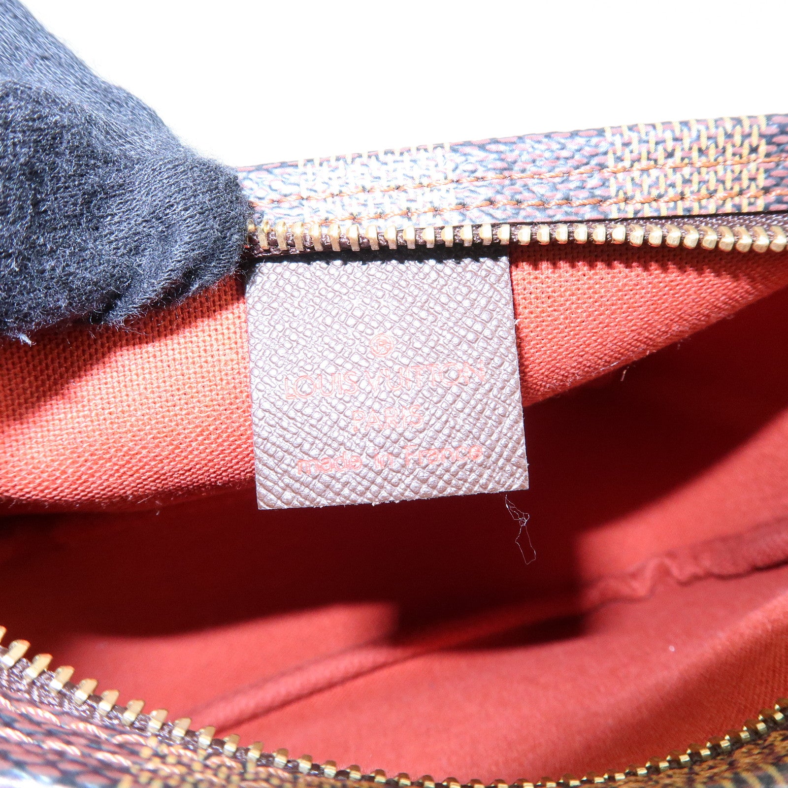 Louis Vuitton Damier Trousse Makeup Accessory Pouch Brown N51982