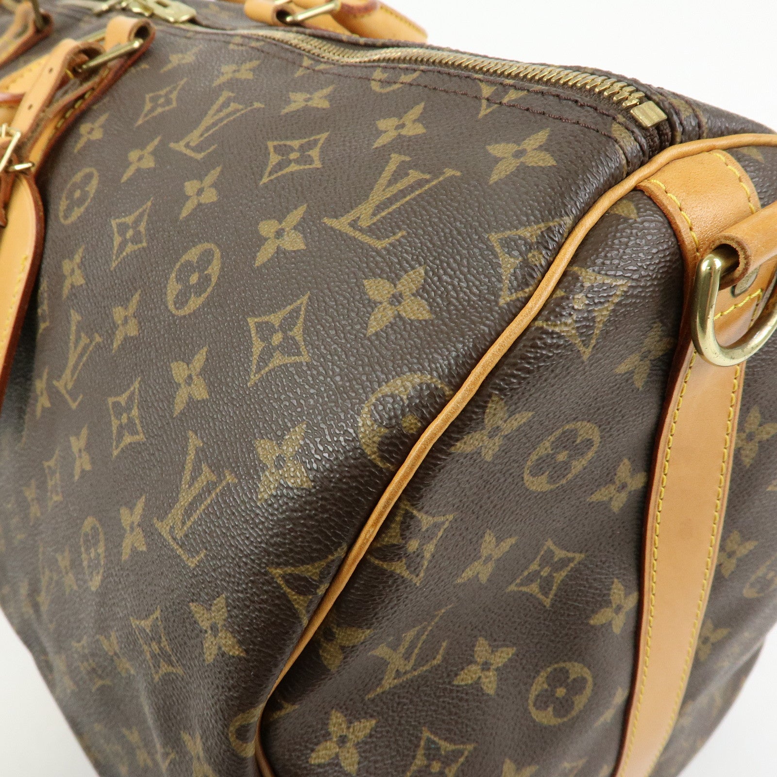 Louis Vuitton Monogram Keep All Bandouliere 55 Boston Bag M41414