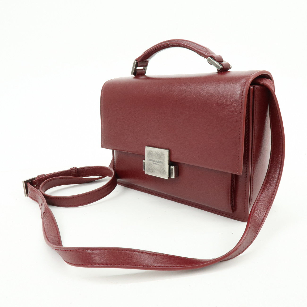 SAINT LAURENT PARIS Bellechasse Leather 2Way Bag Hand Bag 482051
