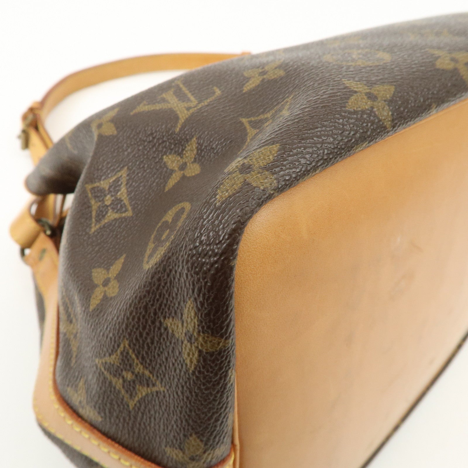 Louis Vuitton Monogram Petit Noe Shoulder Bag Brown M42226