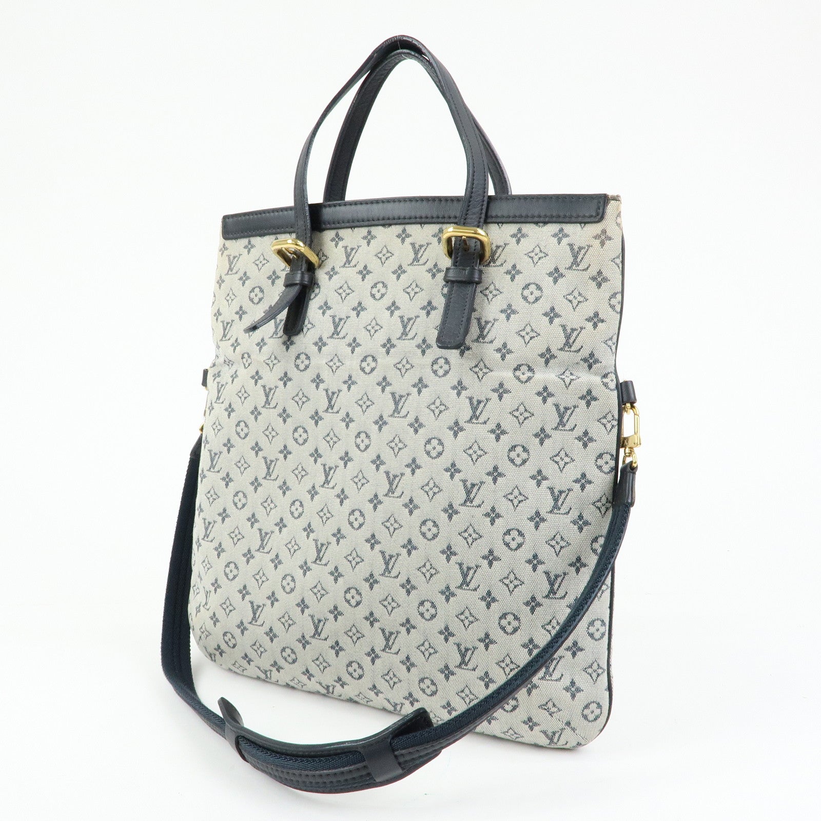 Louis Vuitton Monogram Mini Francoise Shoulder Bag Blue M92208