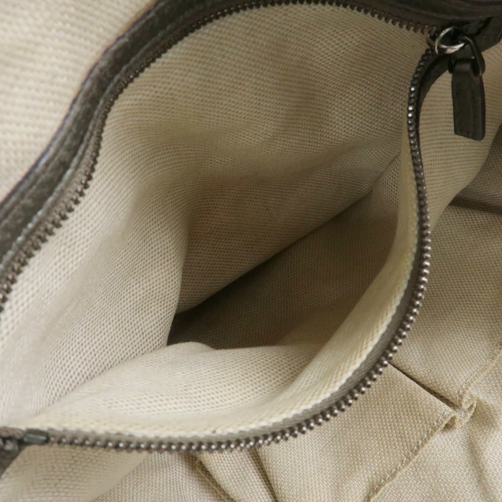 GUCCI SOHO Interlocking G Leather Tote Bag Hand Bag Silver 282309