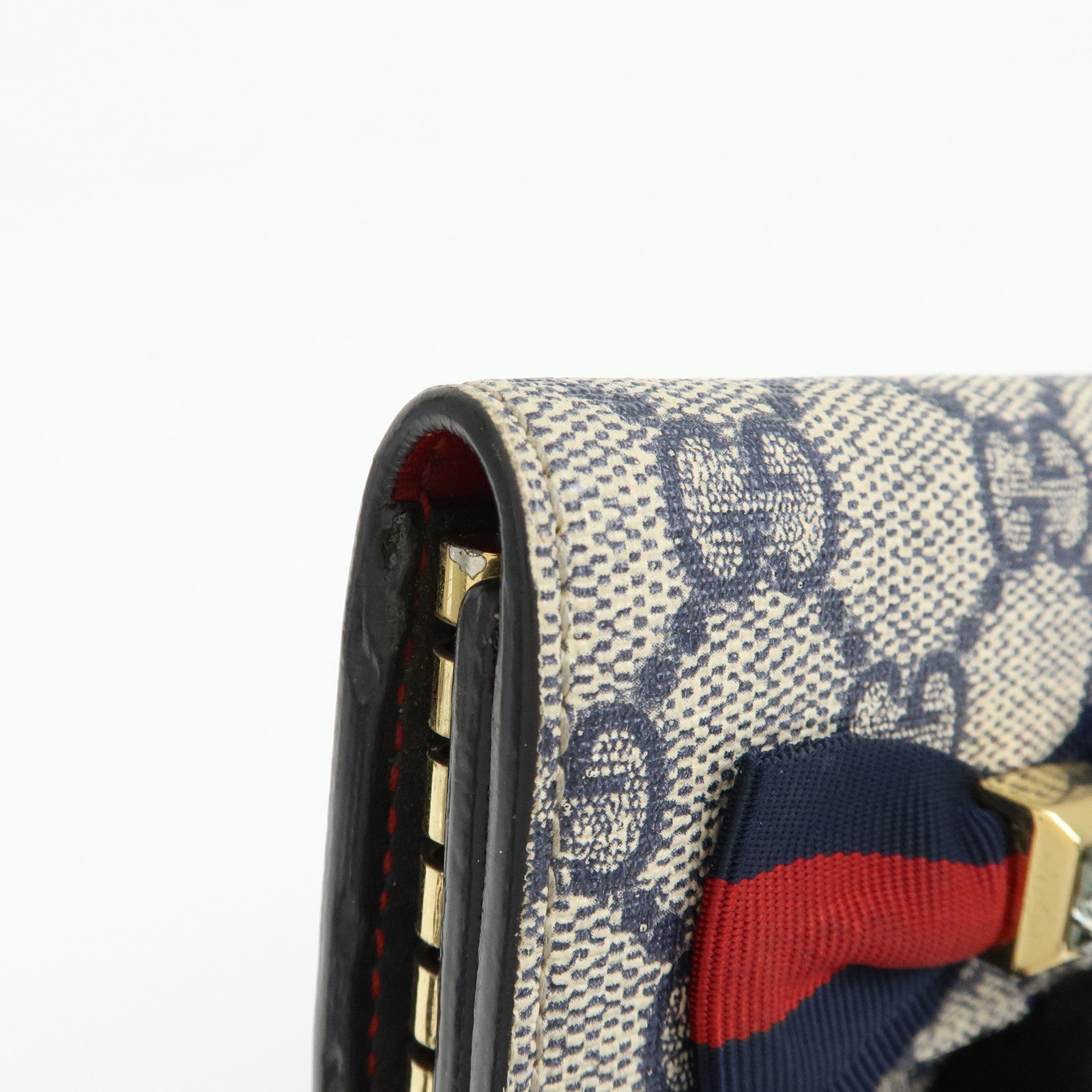 GUCCI Sherry Set of 2 GG Supreme Canvas Wallet 658634 435292