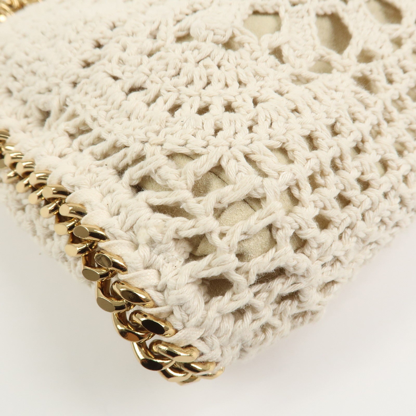 STELLA MCCARTNEY Falabella Cotton 2Way Bag Shoulder Bag Ivory