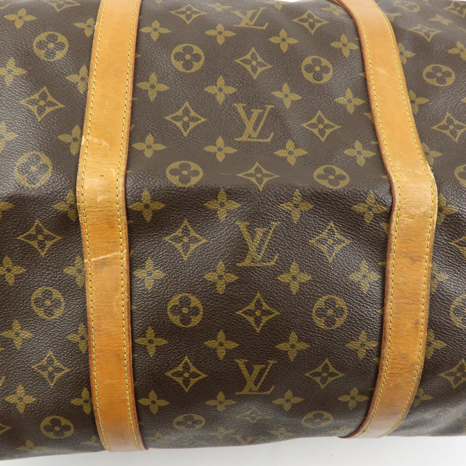 Louis Vuitton Monogram Sac Souple 55 Boston Bag Brown M41622