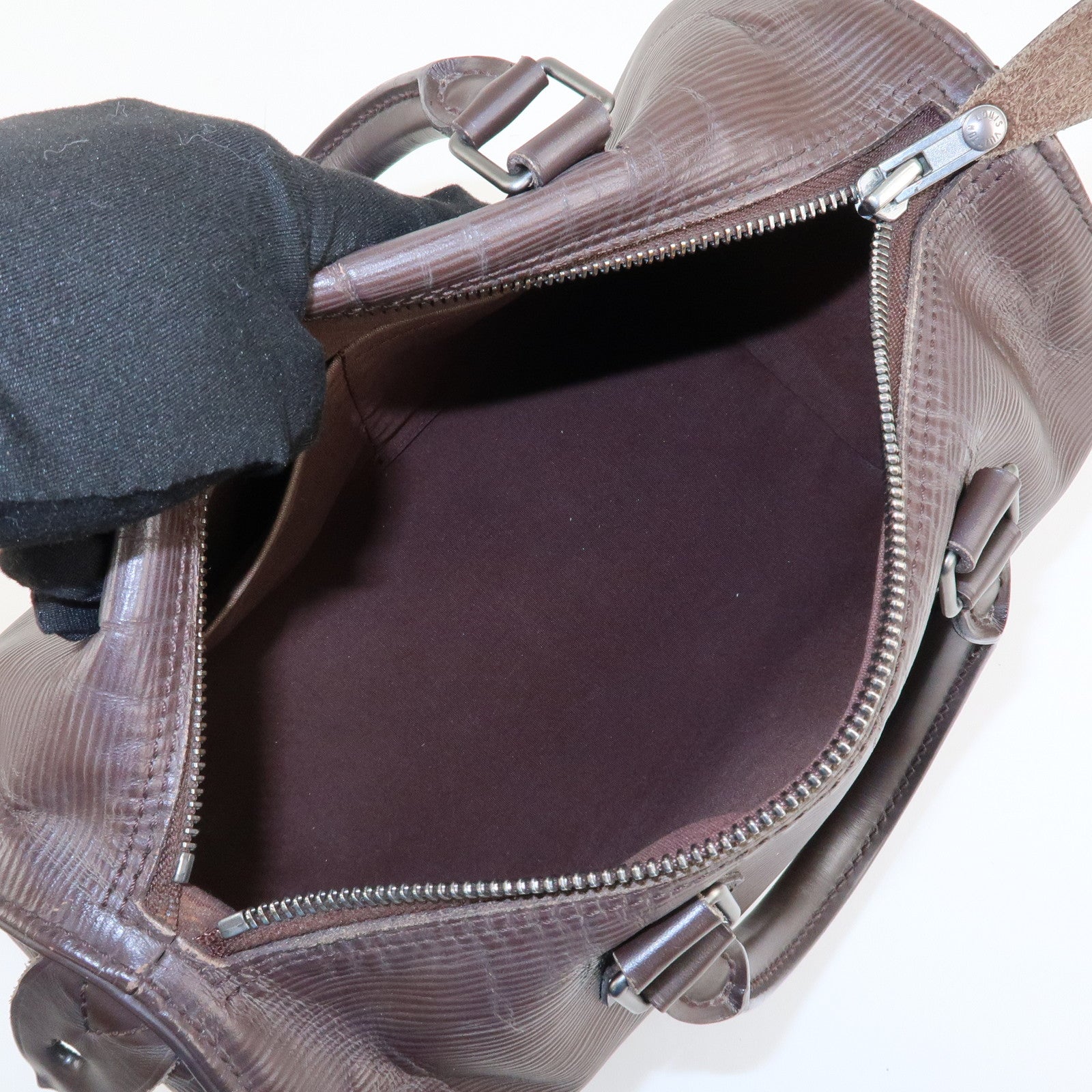 Louis Vuitton Epi Speedy 25 Hand Boston Bag Mocha M5903D Used