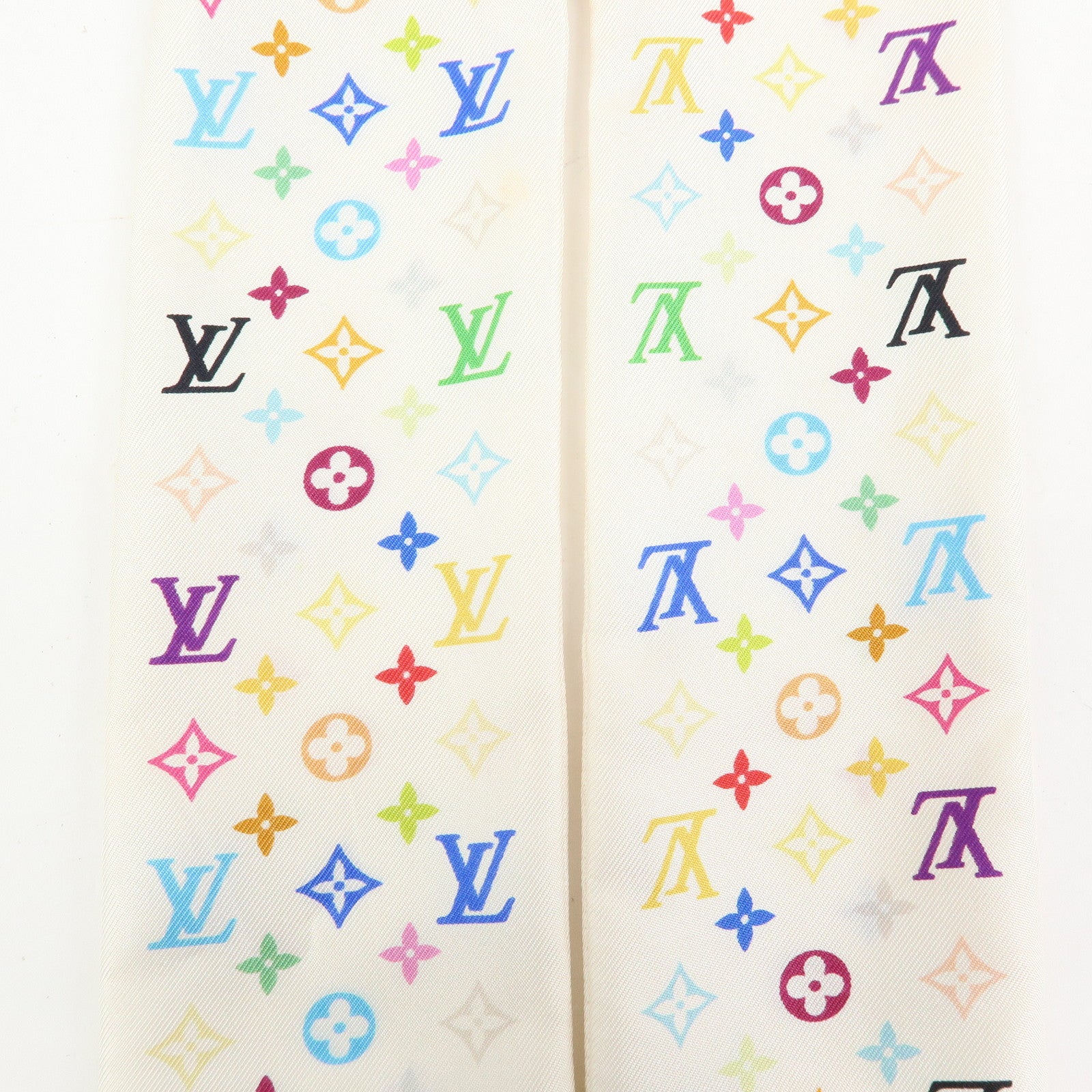 Louis Vuitton Monogram Multicolor Silk 100% Bandeau Scarf M71991