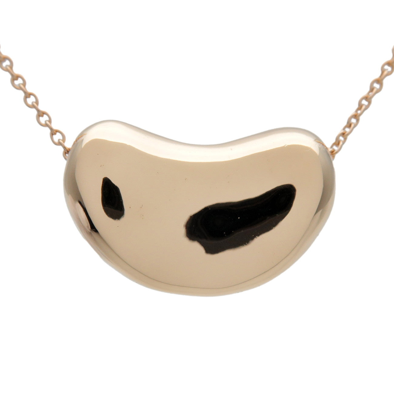 Tiffany & Co Bean Necklace Medium K18YG 750YG Yellow Gold