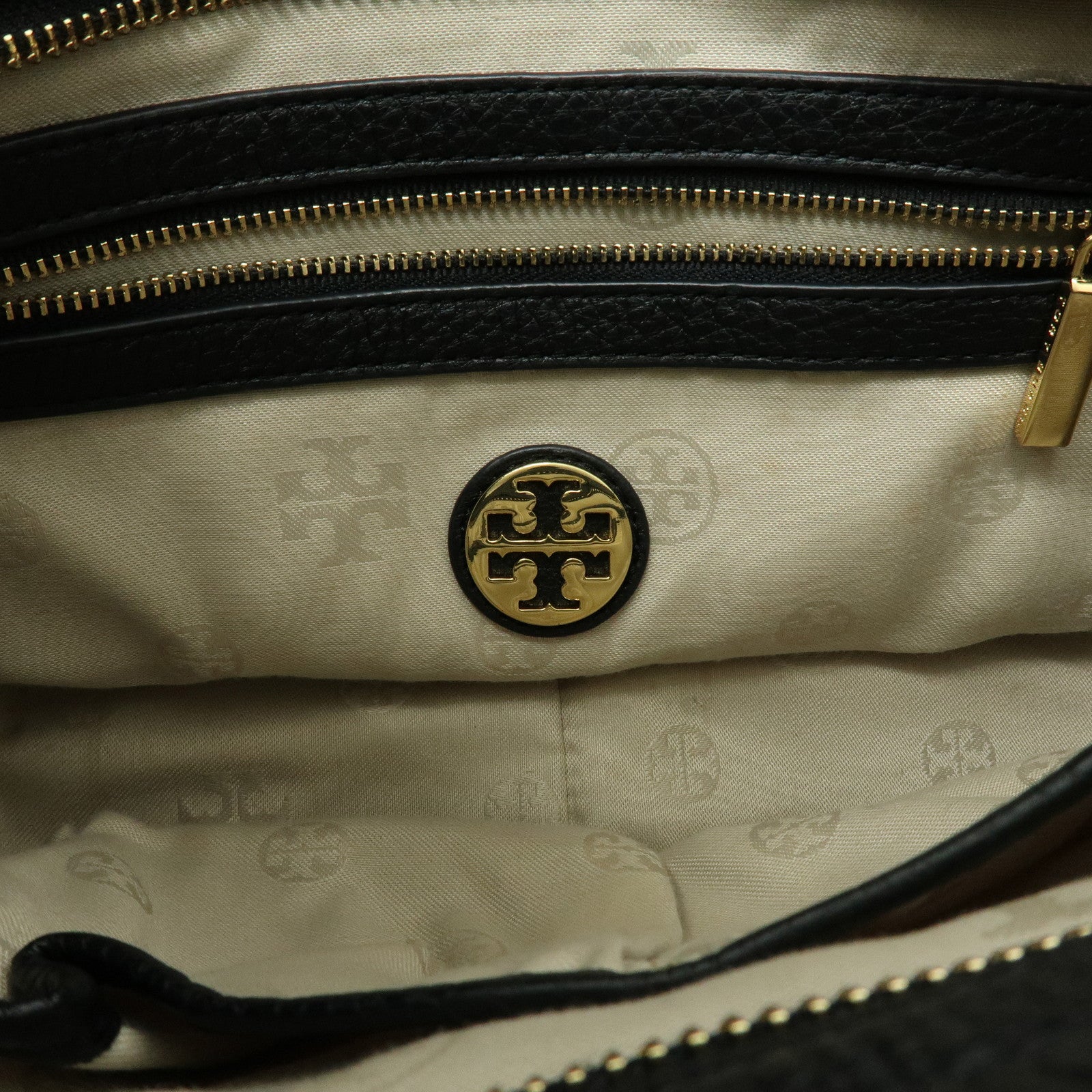 TORY BURCH Amanda Leather 2Way Bag Hand Bag Shoulder Bag Black