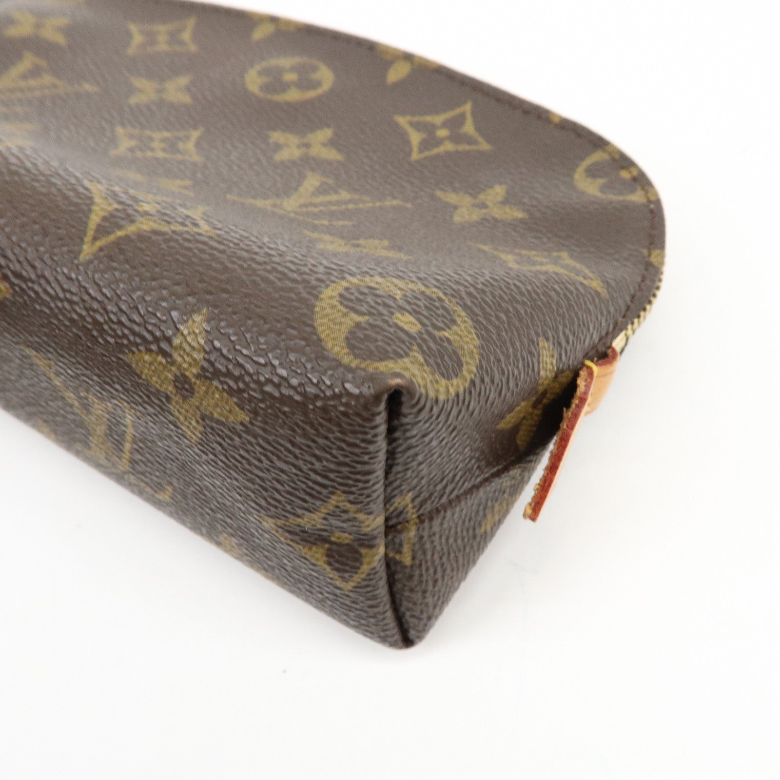 Louis Vuitton Monogram Pochette Cosmetic PM Pouch Brown M47515