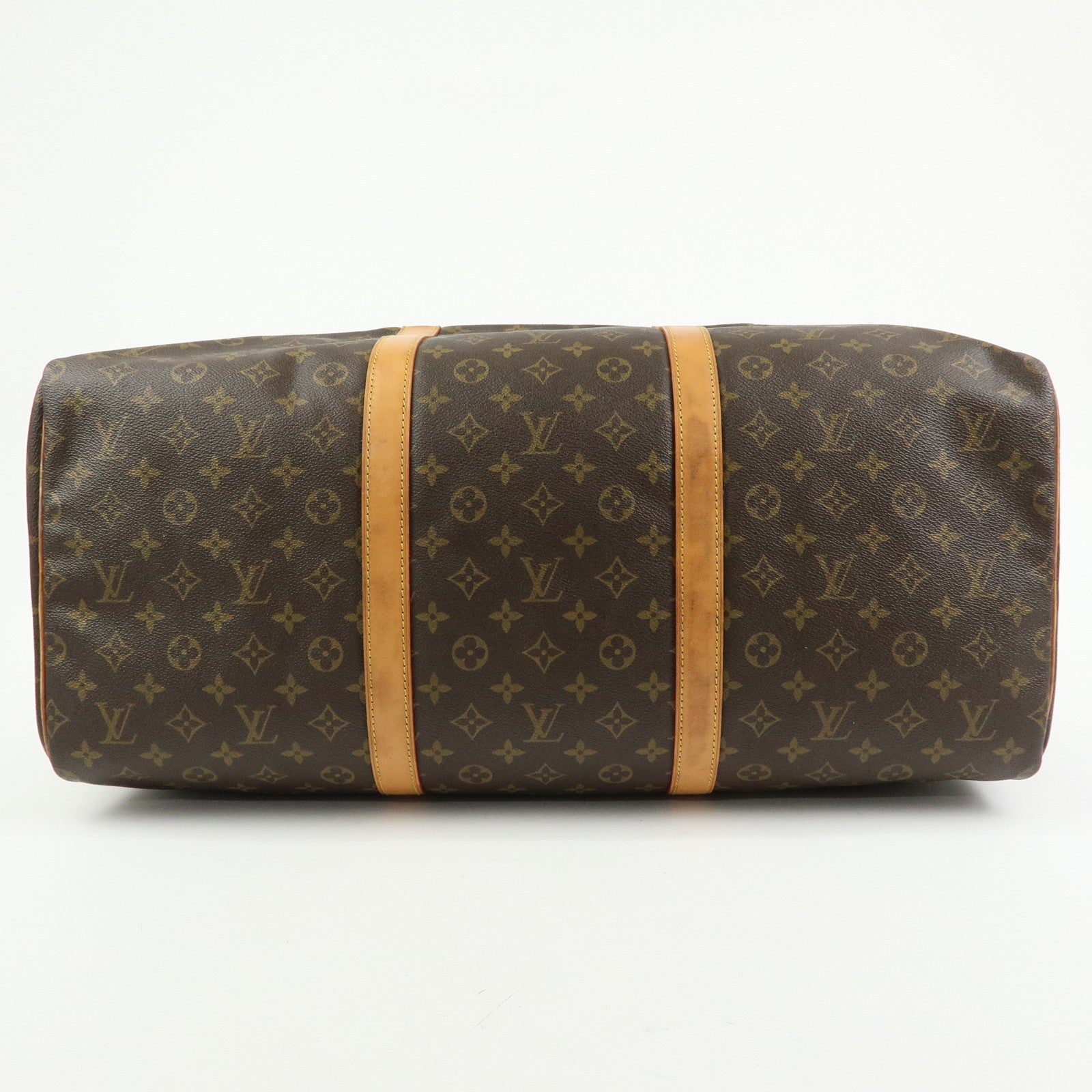 Louis Vuitton Monogram Sac Souple 55 Boston Bag Brown M41622