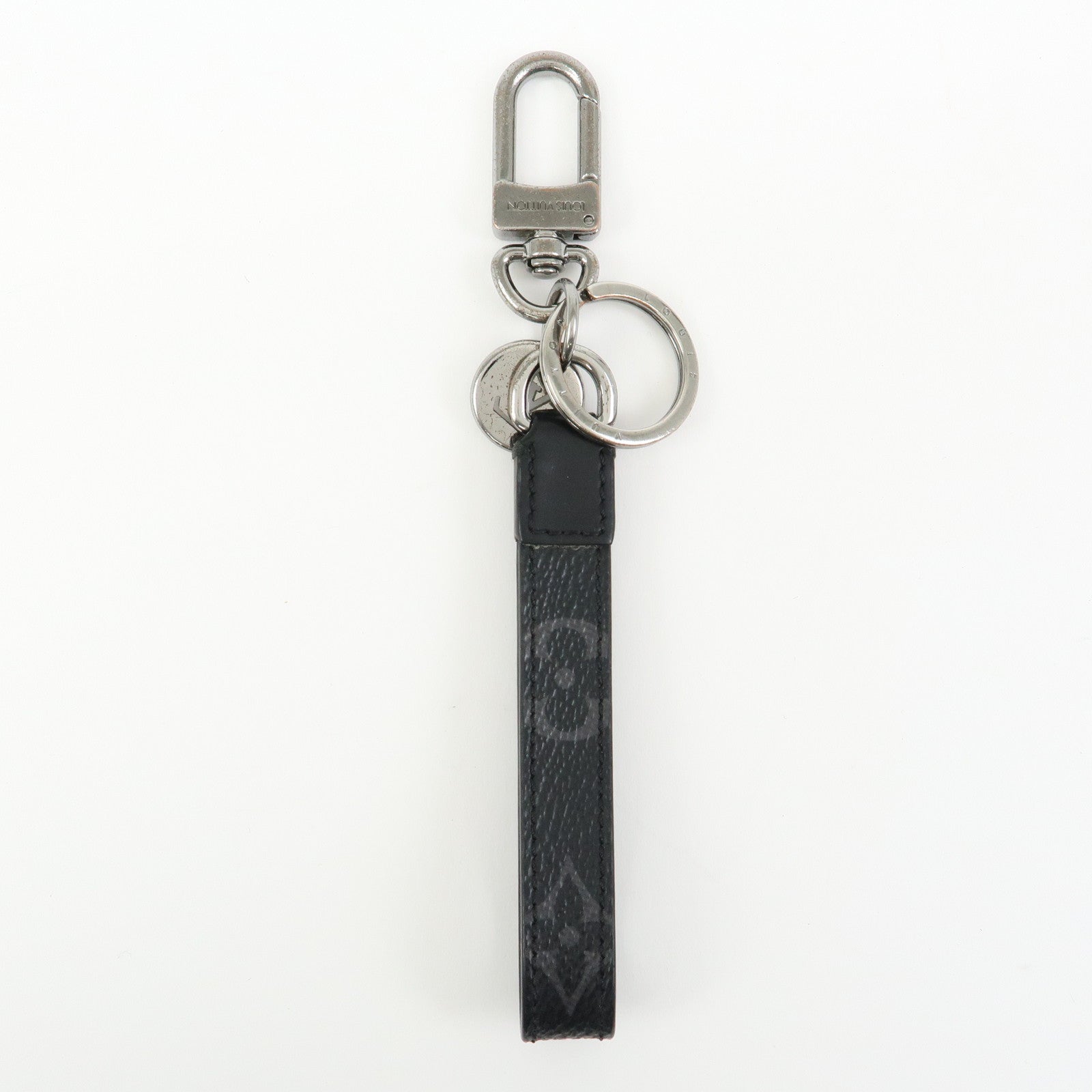 Louis Vuitton Monogram Eclipse Porte Cles Dragonne Key Chain M61950
