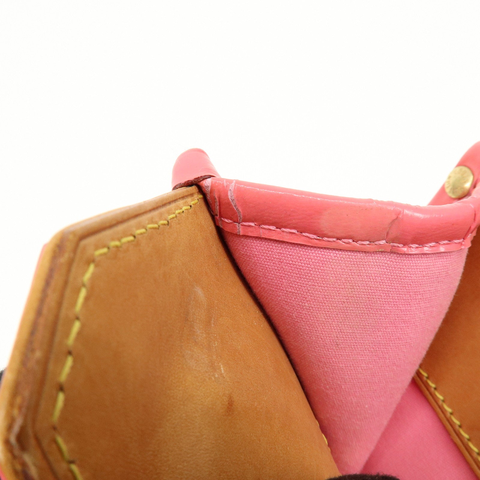 Louis Vuitton Monogram Mini Sac Catherine Hand Bag Pink M92930