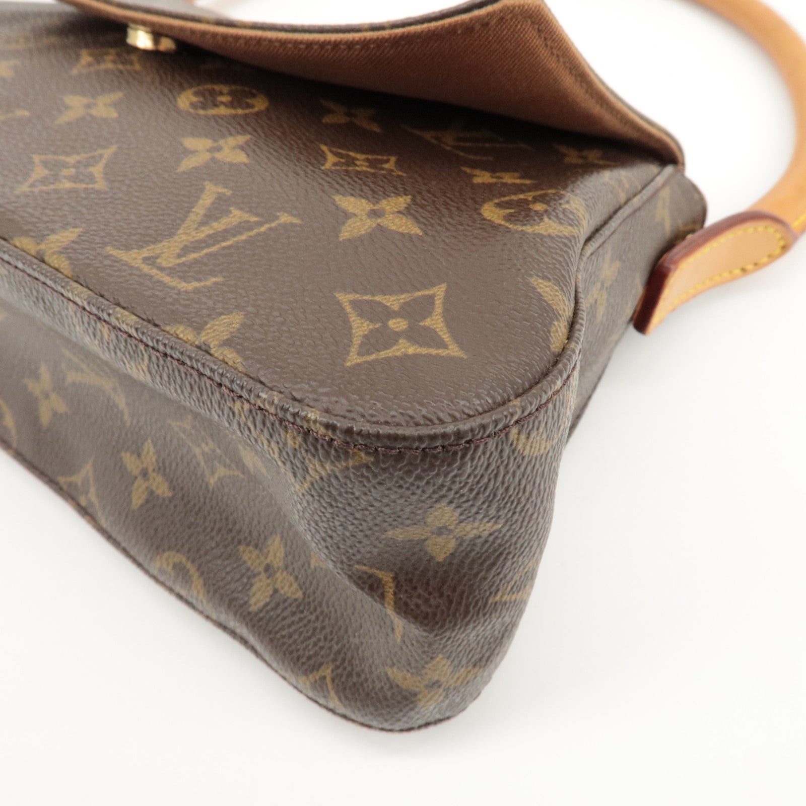 Louis Vuitton Monogram Mini Looping Shoulder Bag Brown M51147 Used