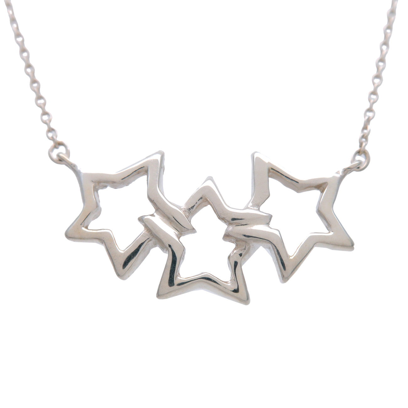 Tiffany & Co Triple Star Necklace SV925 Silver