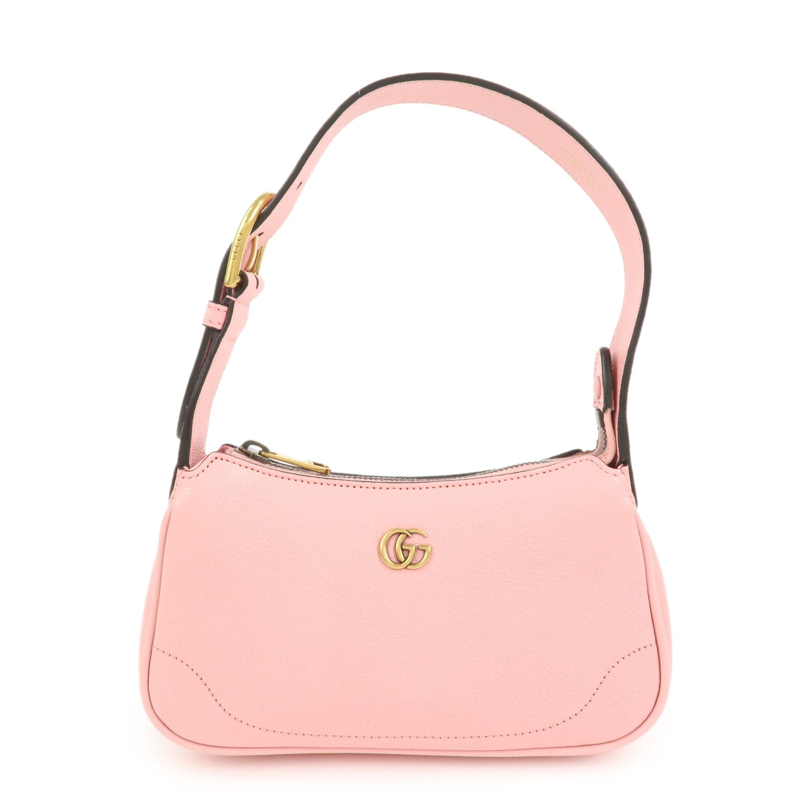 GUCCI GG Marmont Aphrodite Leather Small Hand Bag Pink 739076