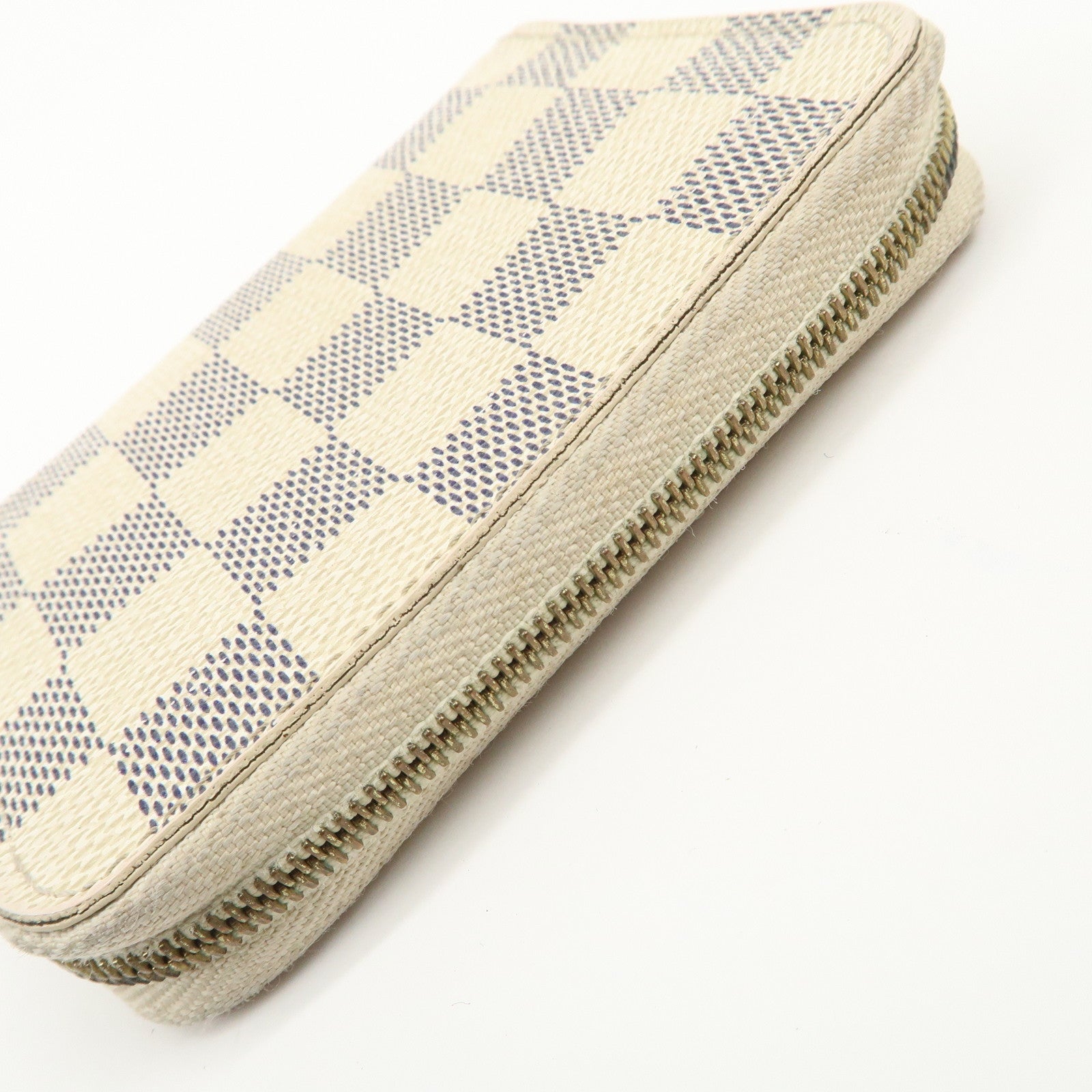 Louis Vuitton Damier Azur Zippy Coin Purse Coin Case Ivory N63069