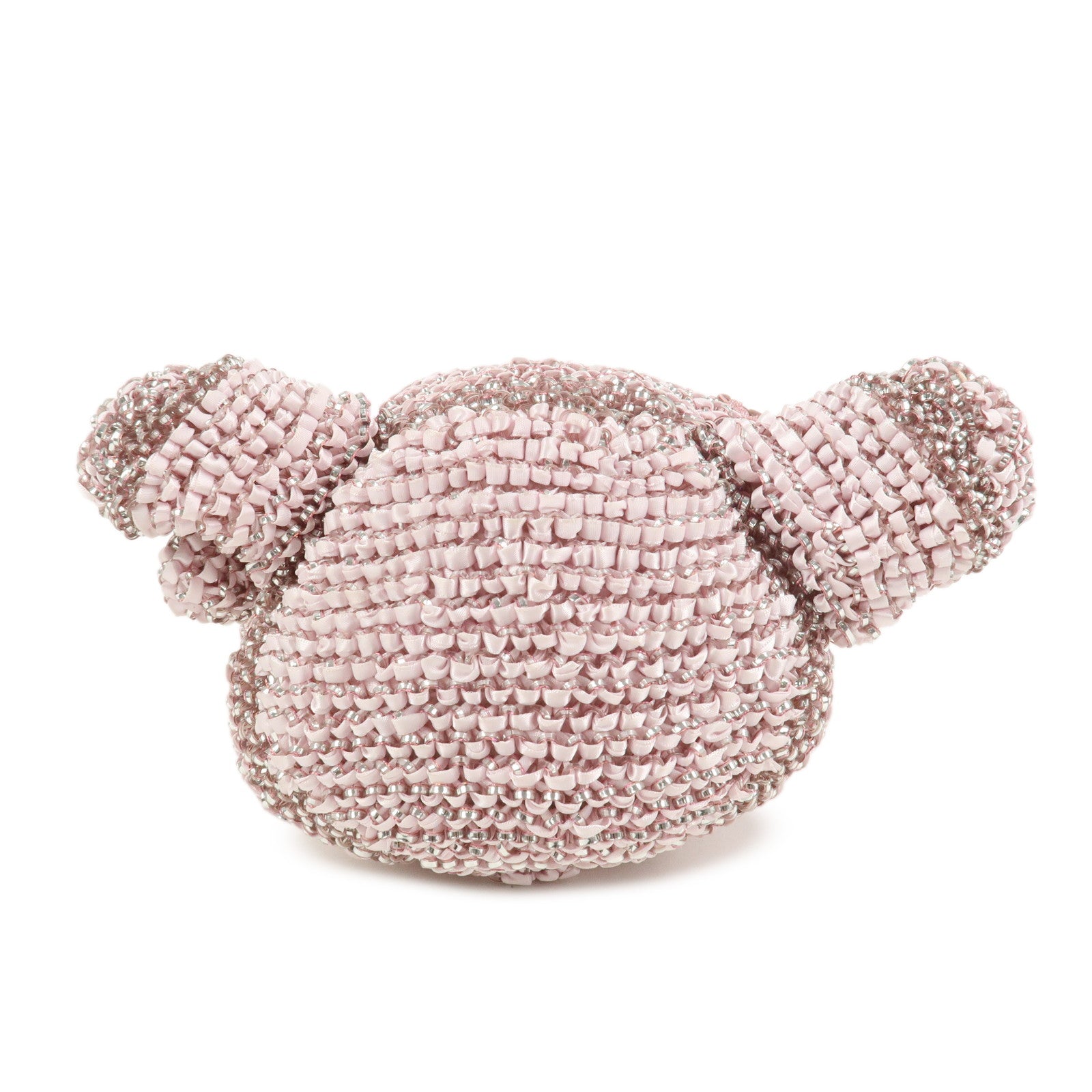 ANTEPRIMA Nylon PVC RASO HELLO KITTY Rhinestone Hand Bag Pink