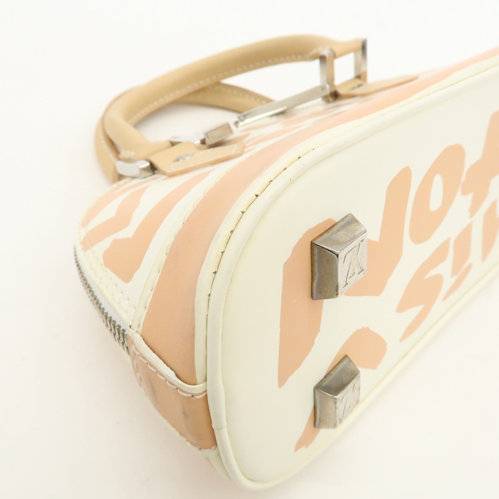 Louis Vuitton Monogram Graffiti Alma PM Hand Bag Beige Ivory M92178