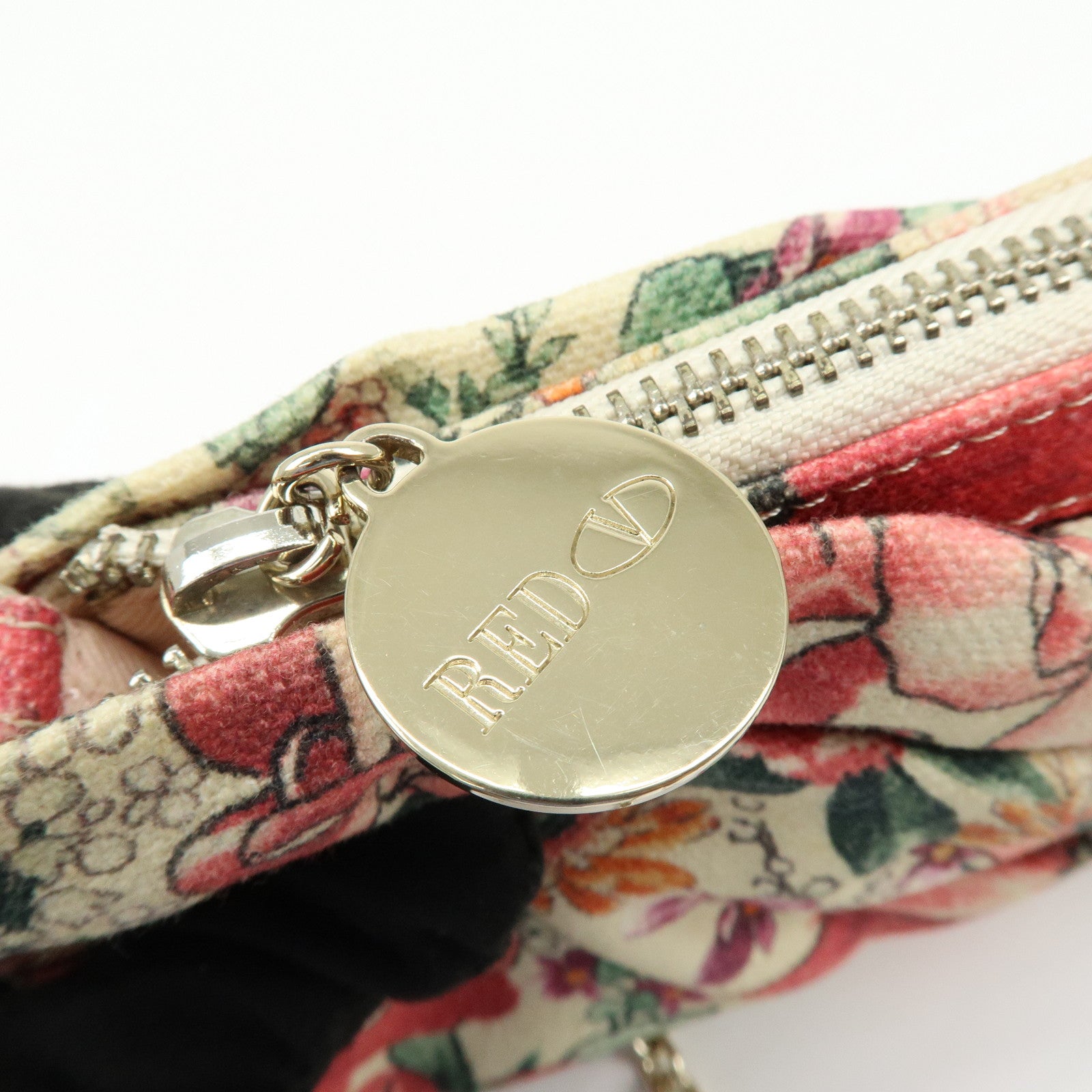 VALENTINO RED Valentino Canvas Ribbon Flower Chain Shoulder Bag