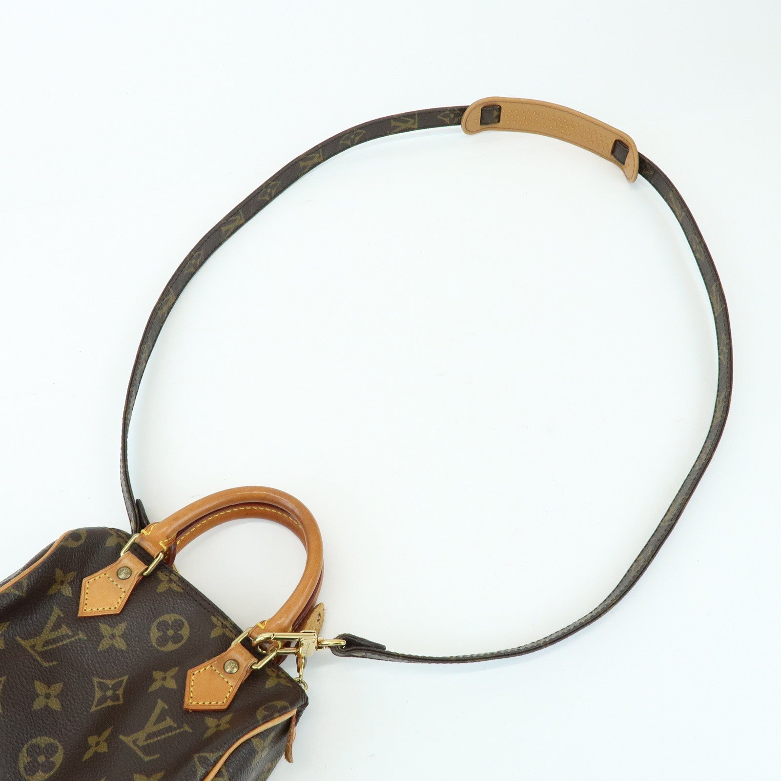 Louis Vuitton Monogram Mini Speedy Hand Shoulder Bag Brown M41534