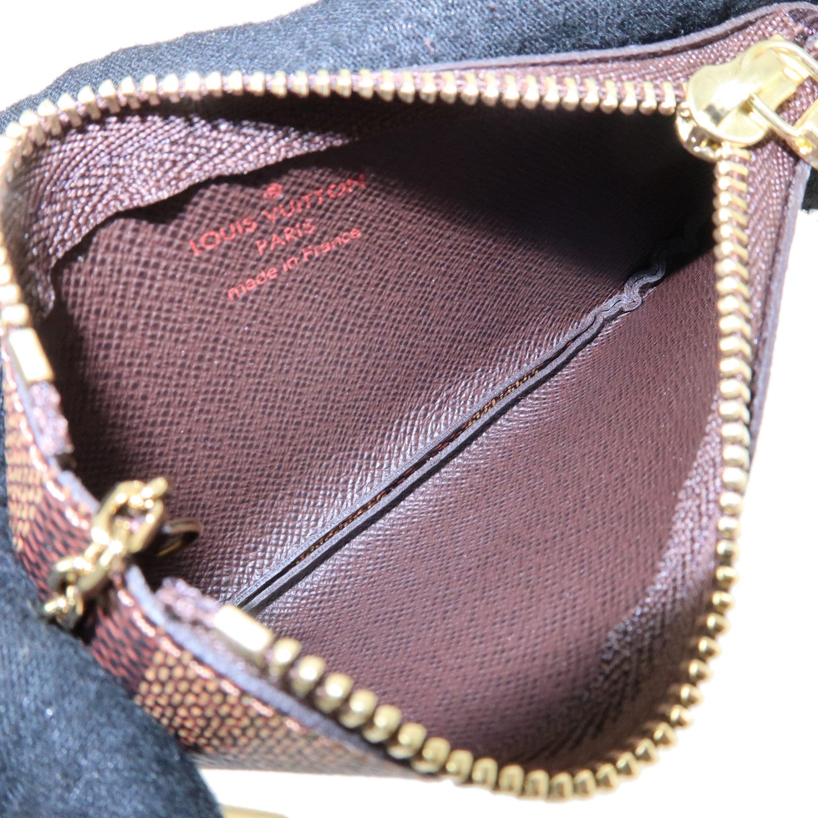 Louis Vuitton Damier Canvas Pochette Cles Damier Ebene N62658