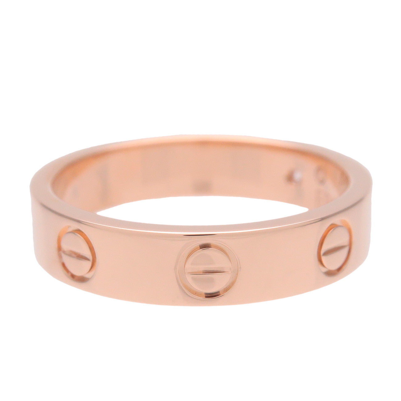 Cartier Mini Love 1P Diamond Ring K18 750PG #50 US5.5 CRB4050750